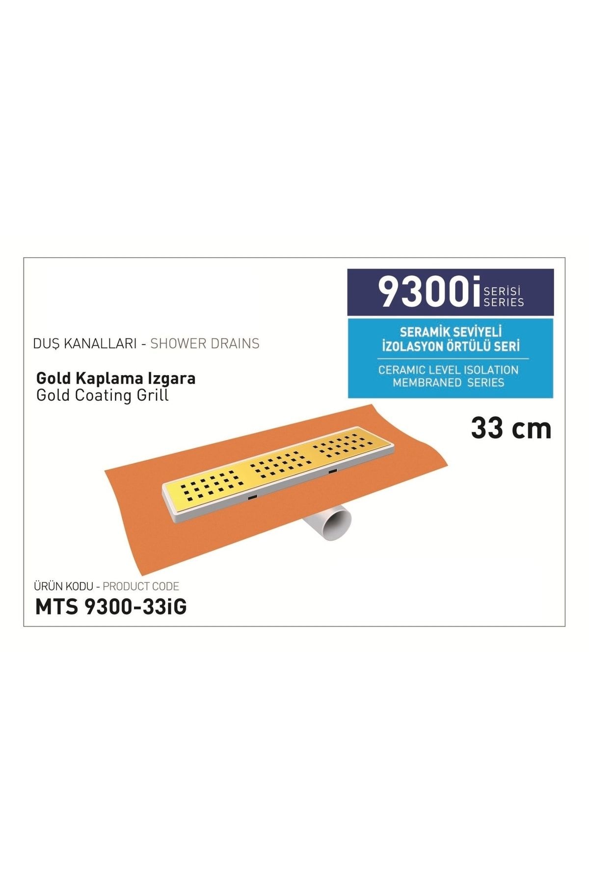 Draingate® Izolasyon Örtülü Altın Kaplama Renk Mts 9300 33ig