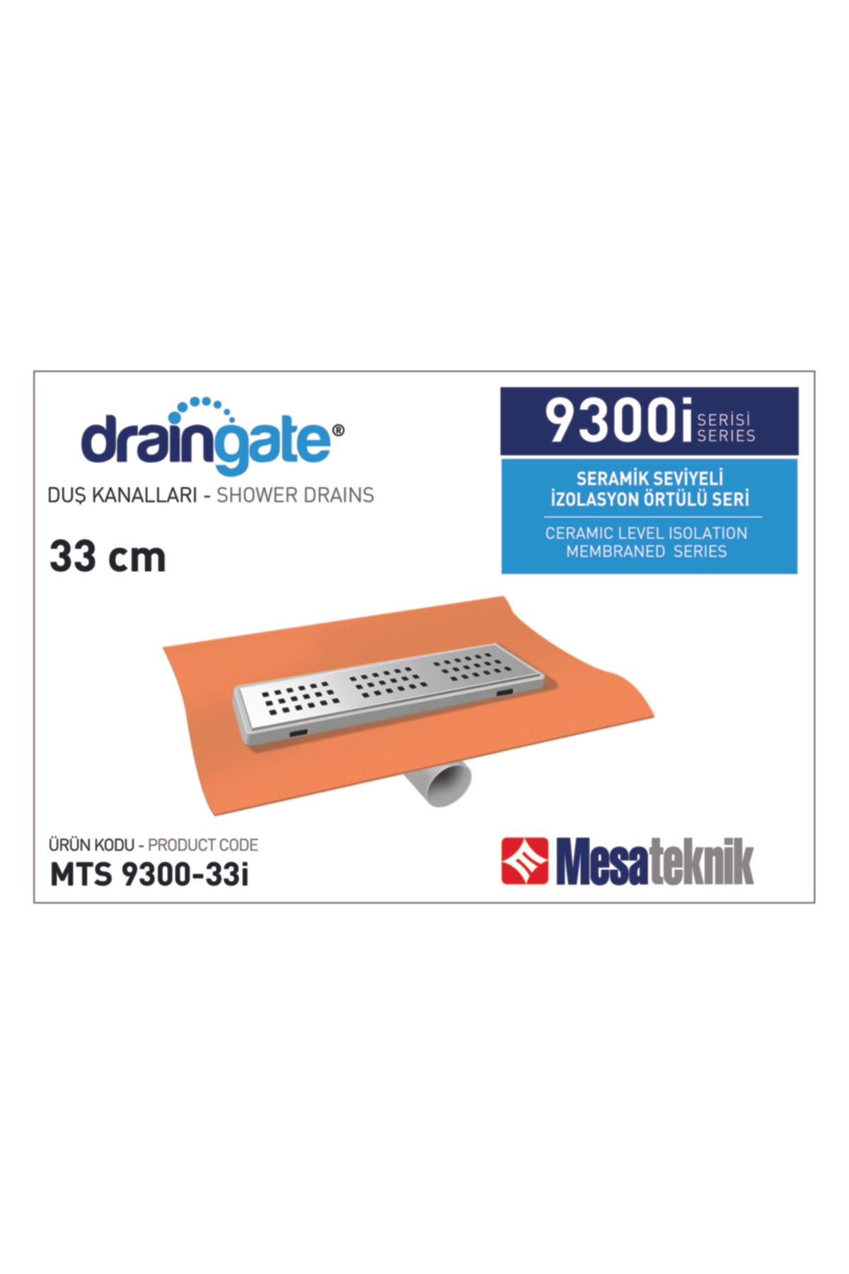 Draingate® Seramik Seviyeli Izolasyon Örtülü Serisi Mts 9300 33i
