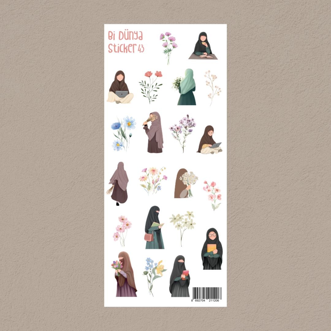 M43 – Mümin Kız İslami Sticker Seti
