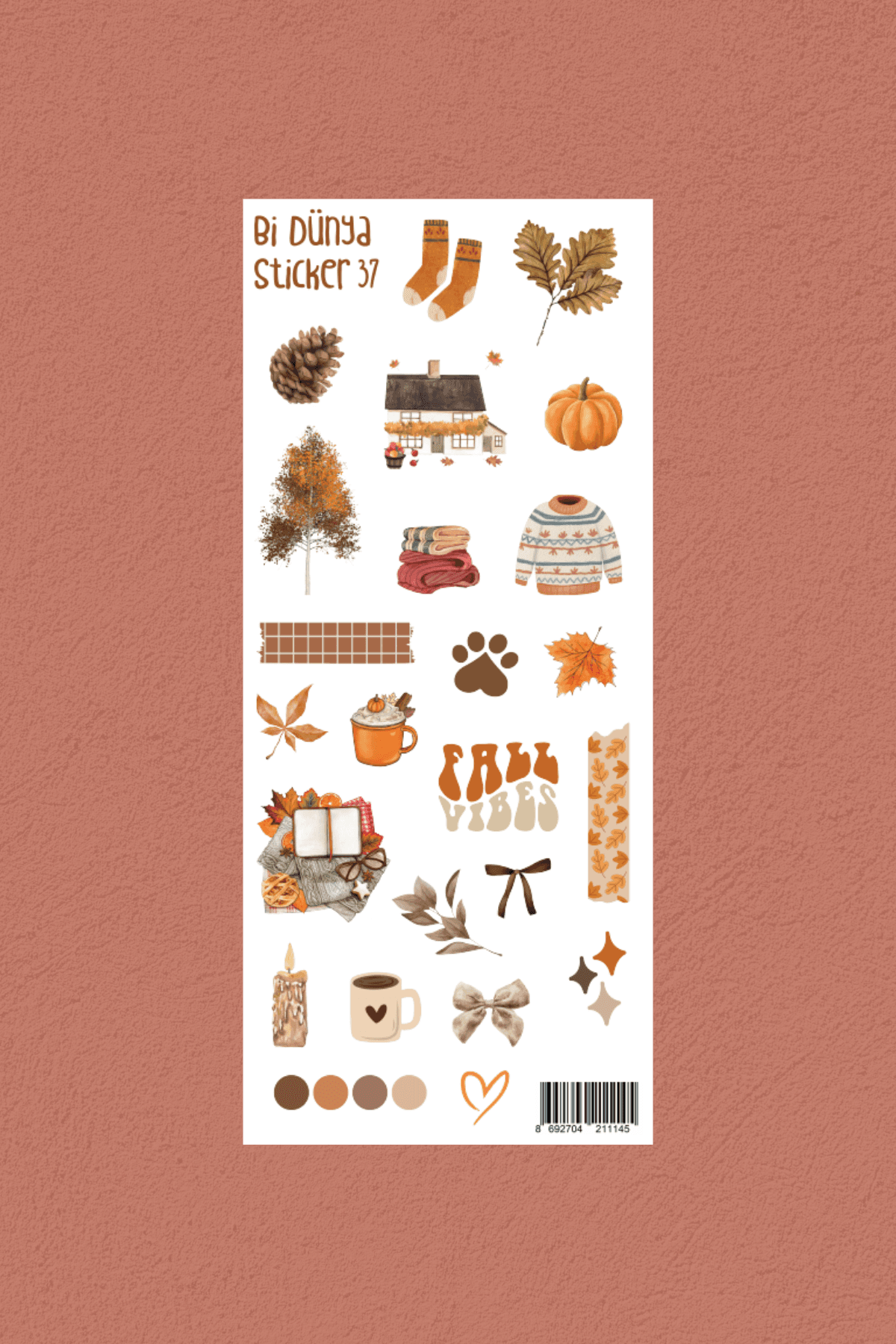 Yaz-Kış-Bahar 3'lü Sticker Set