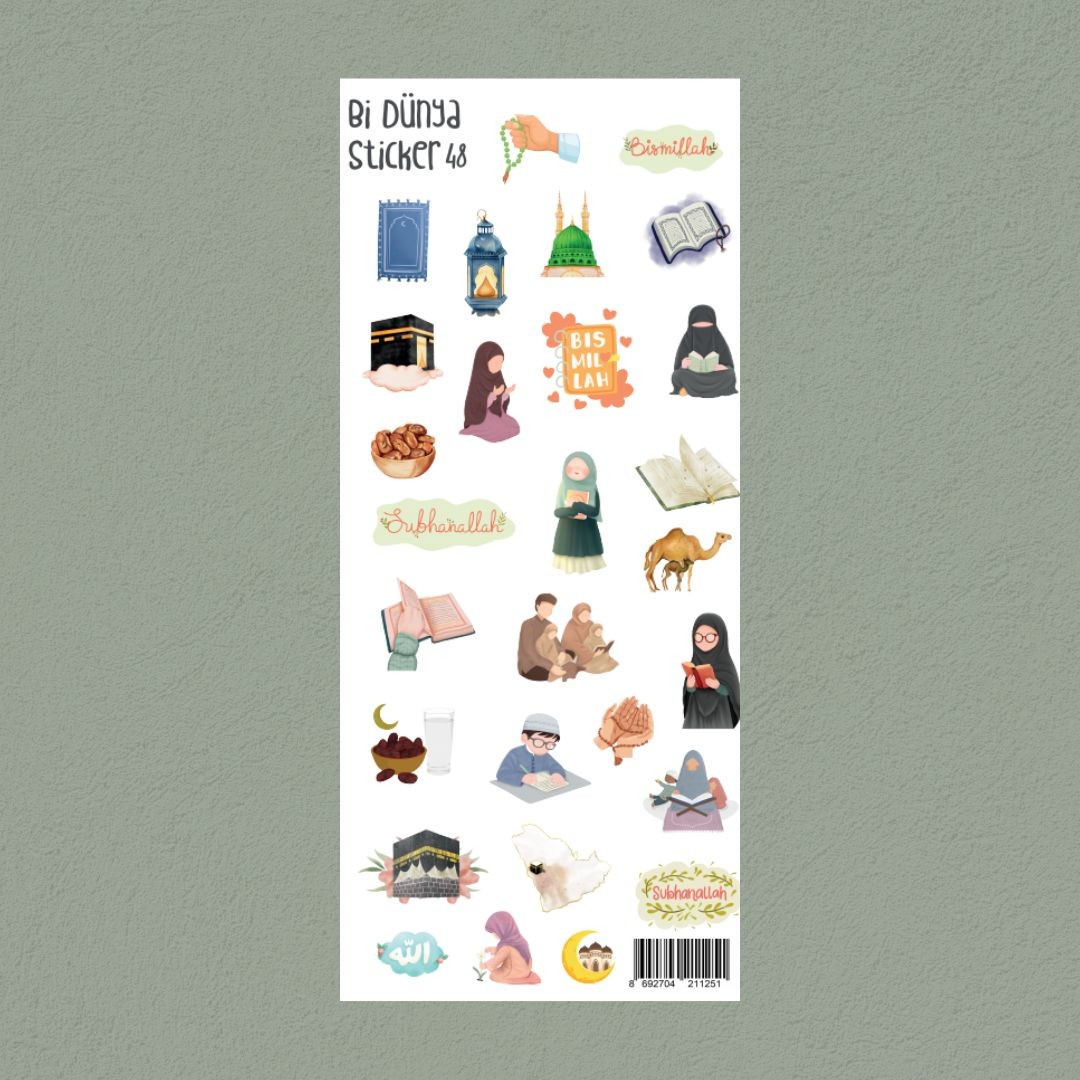 M48 – Ramazan ve Çocuk İslami Sticker Seti