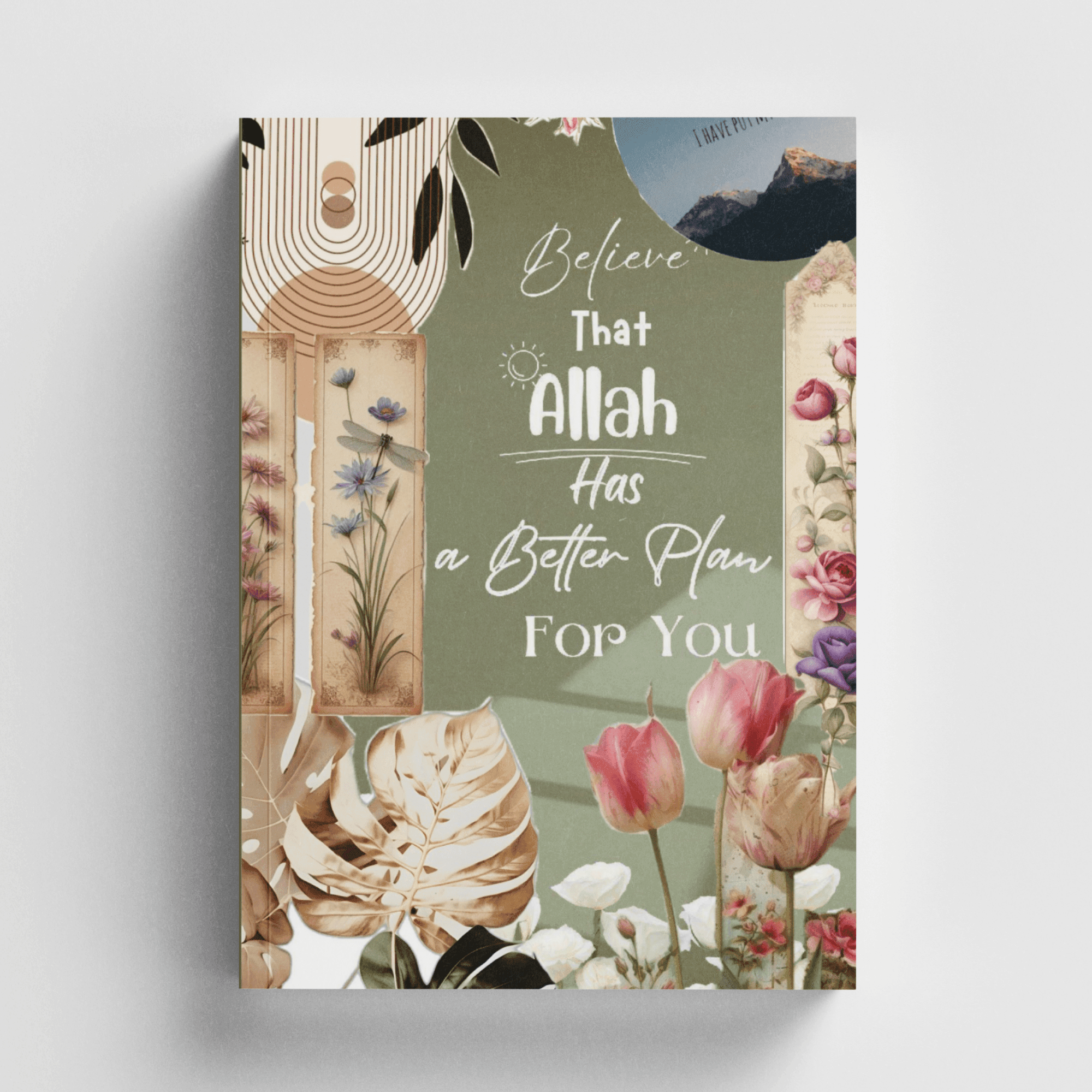 Kolaj Serisi 7 - Allah'ın Planı İslami Defter (Ayet-Hadisli)