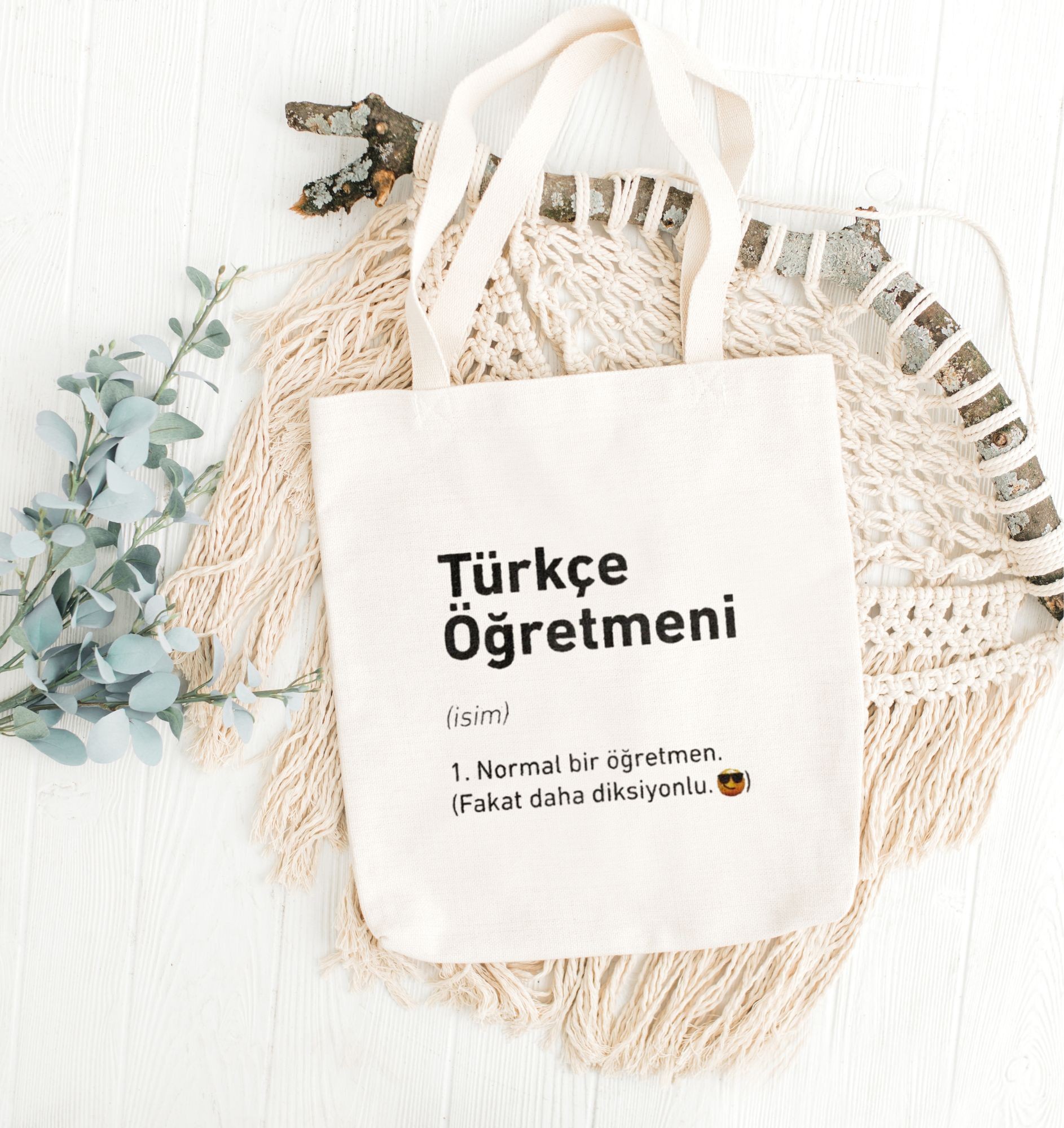 Türkçe Öğretmeni Baskılı Bez Çanta