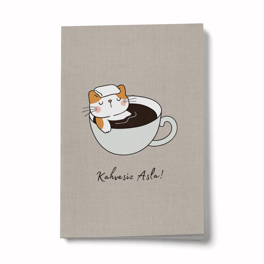 Kahvesiz Asla Mini Defter