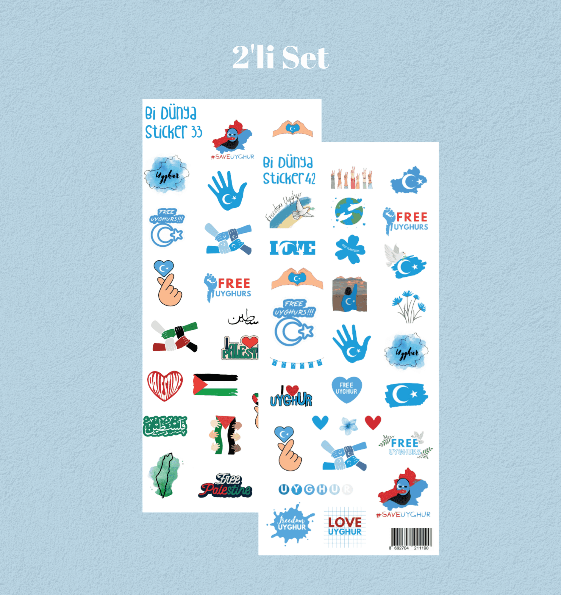 Ümmet Coğrafyası 2'li Sticker Set