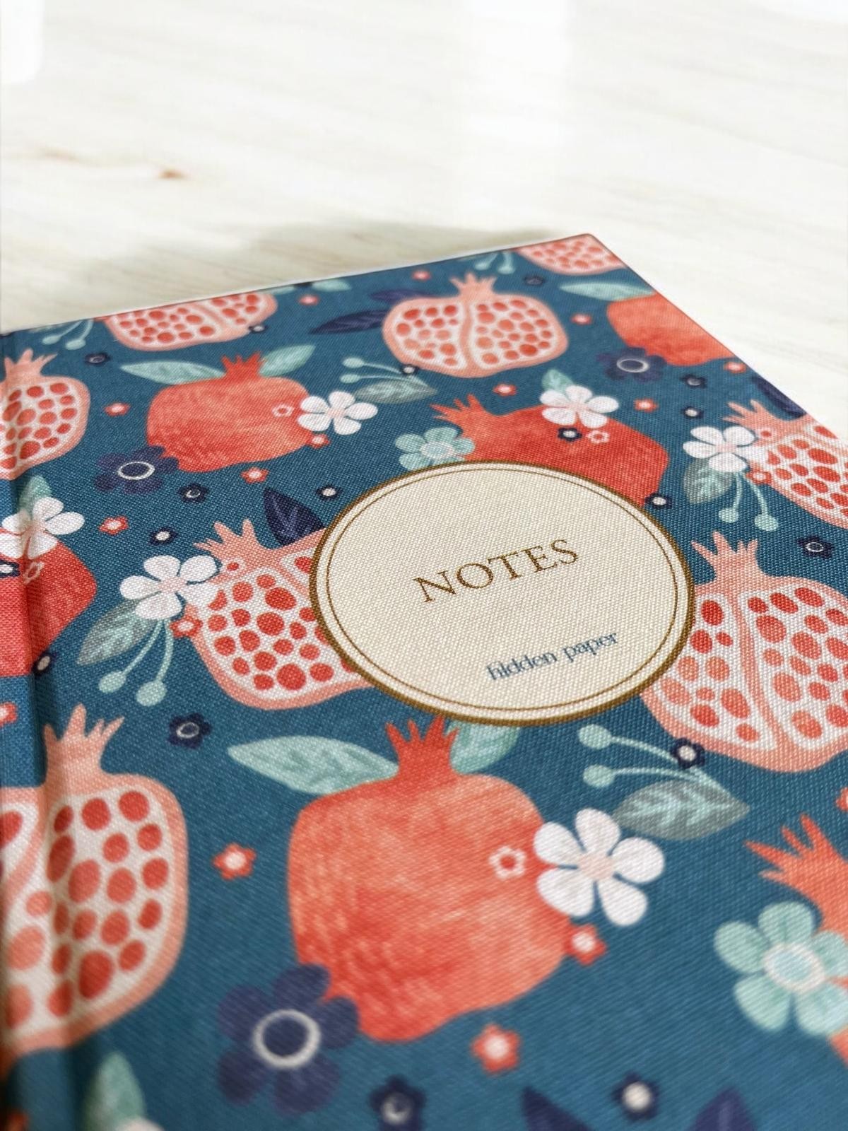 Nar Taneleri Defter (Özel Kumaş Kapak)