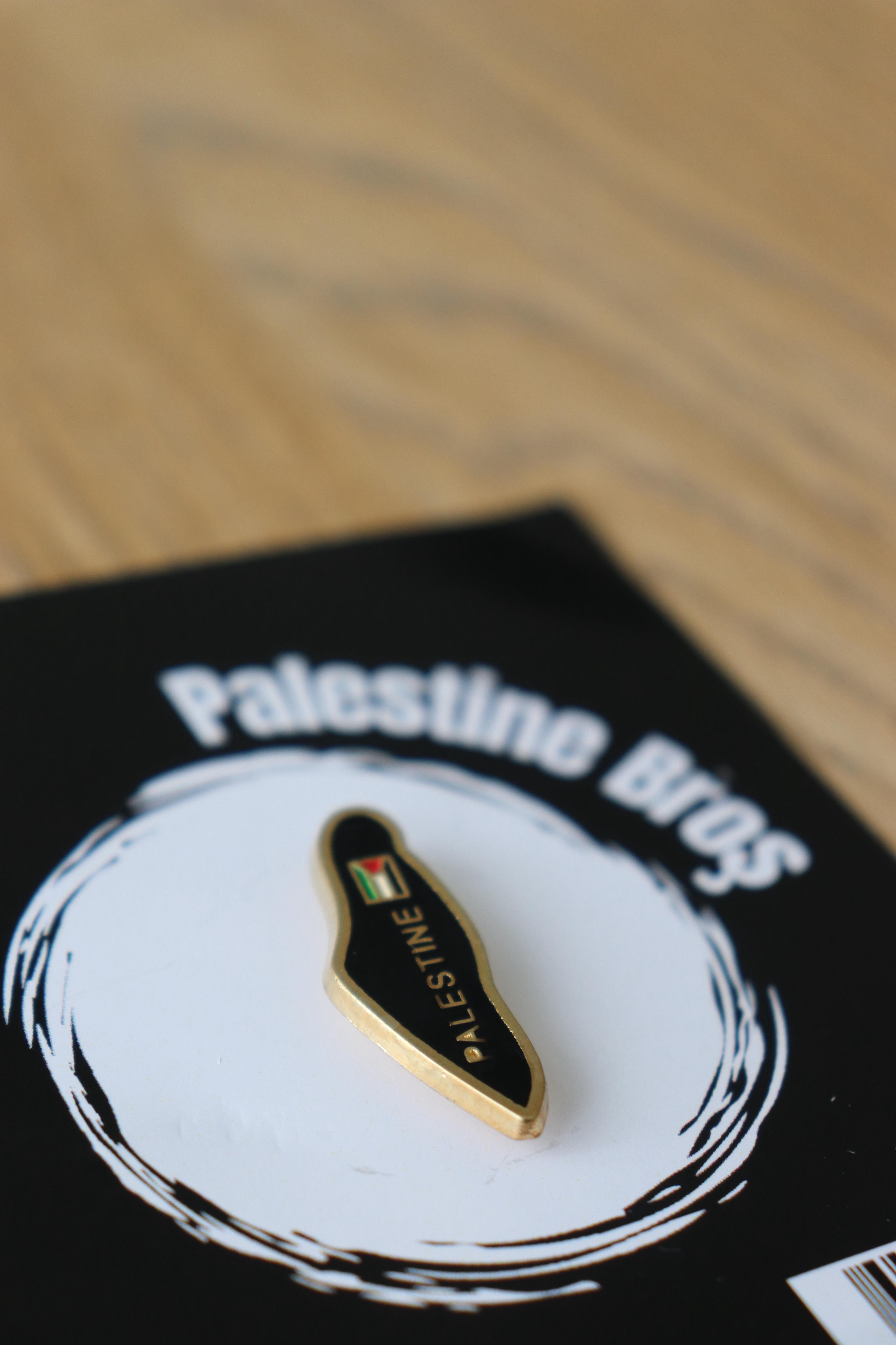 Palestine Broş Siyah