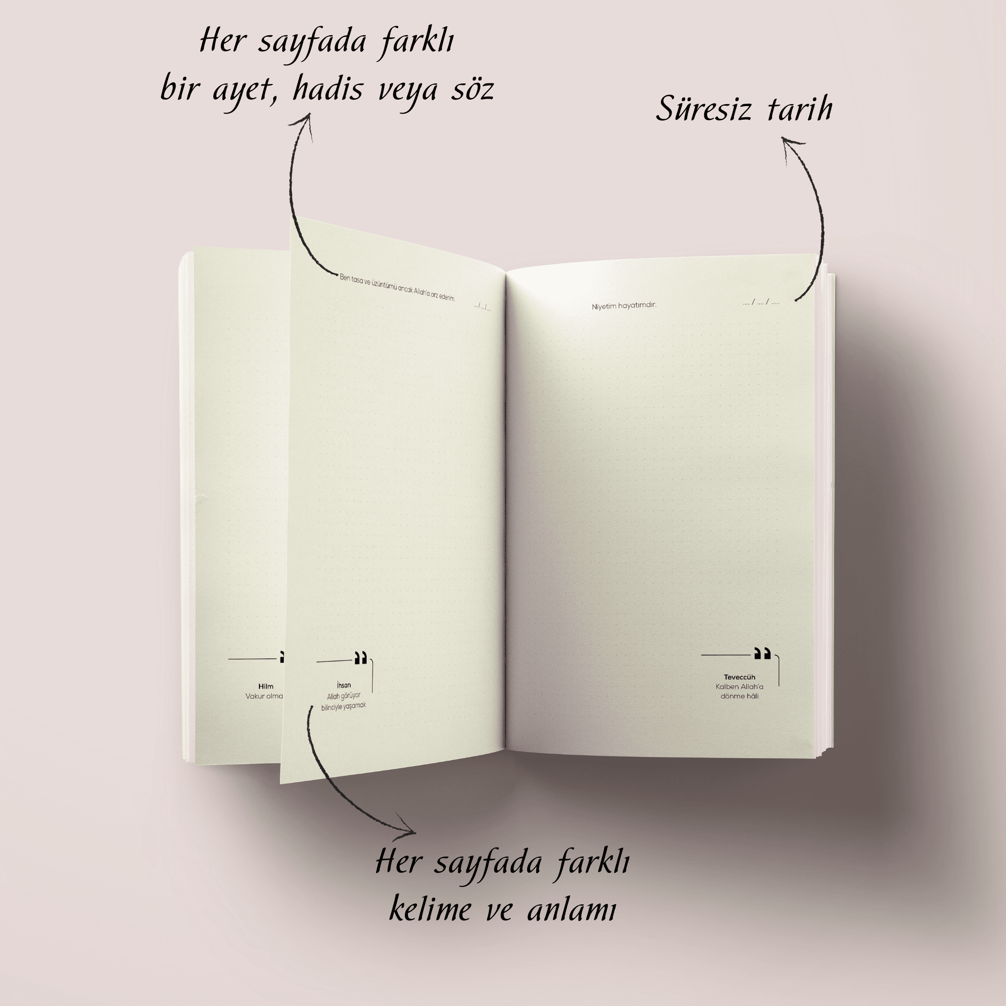 Kolaj Serisi 12 - Hayy'dan Hu'ya İslami Defter (Ayet-Hadisli)