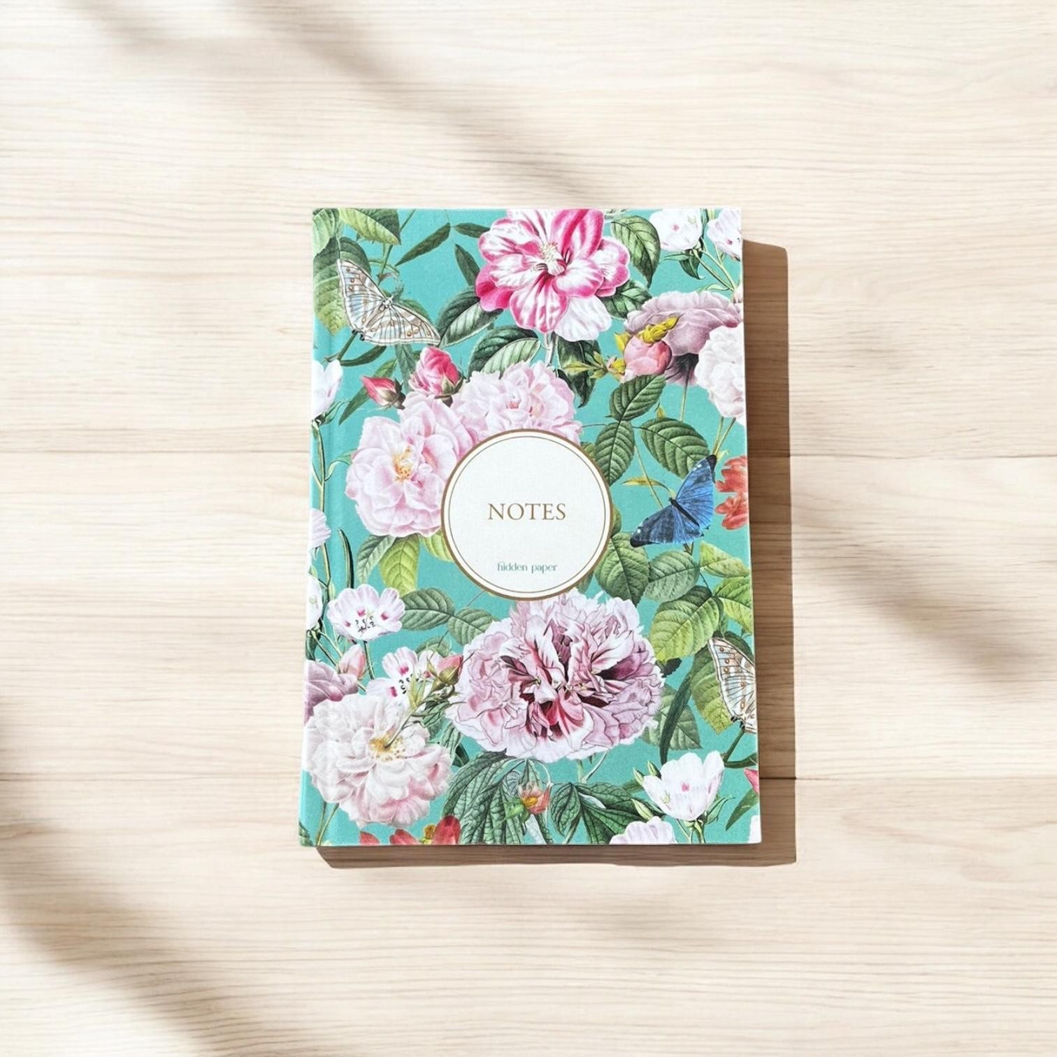 Kelebekli Bahar Defter (Özel Kumaş Kapak)