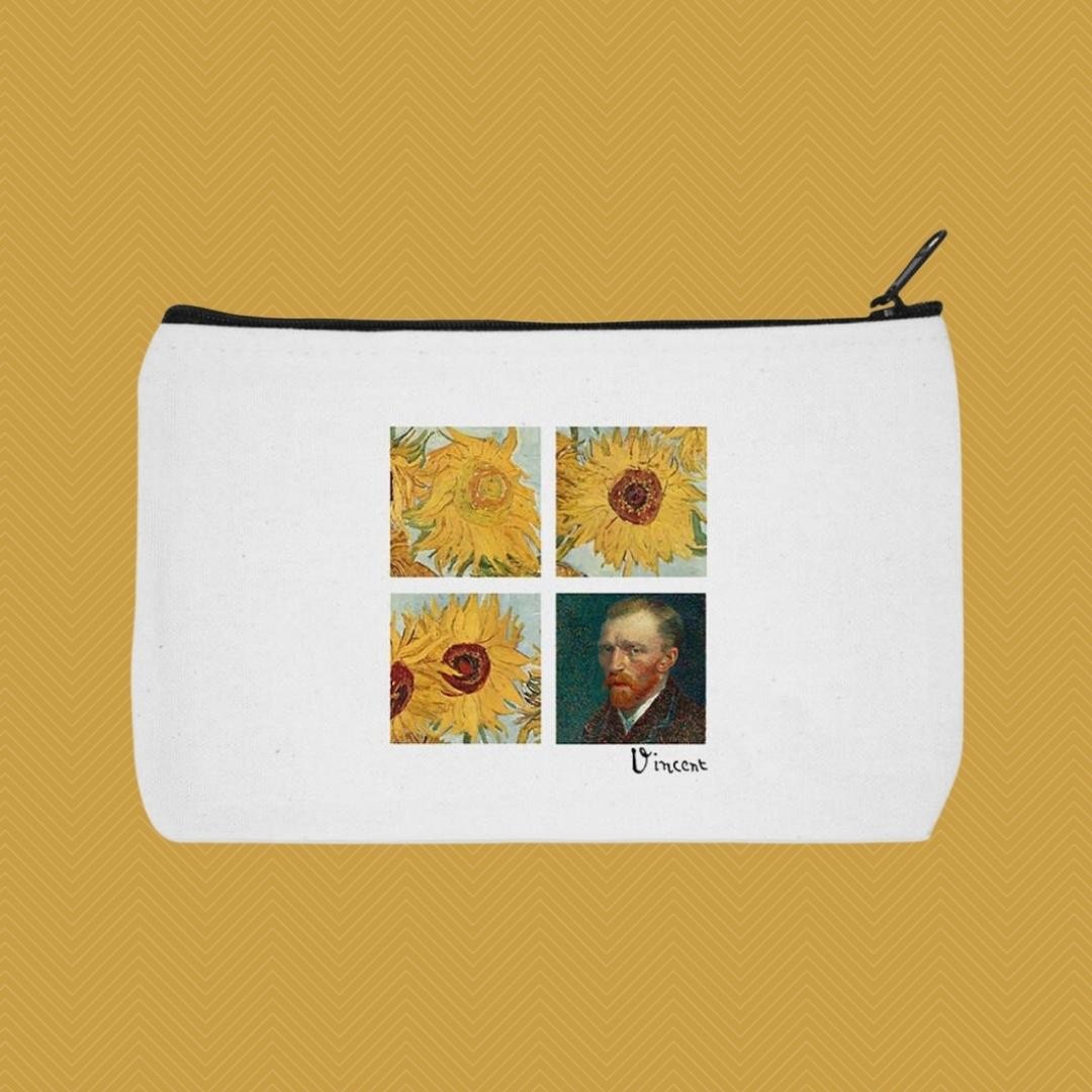 Vincent Van Gogh Sunflower Baskılı Kalemlik