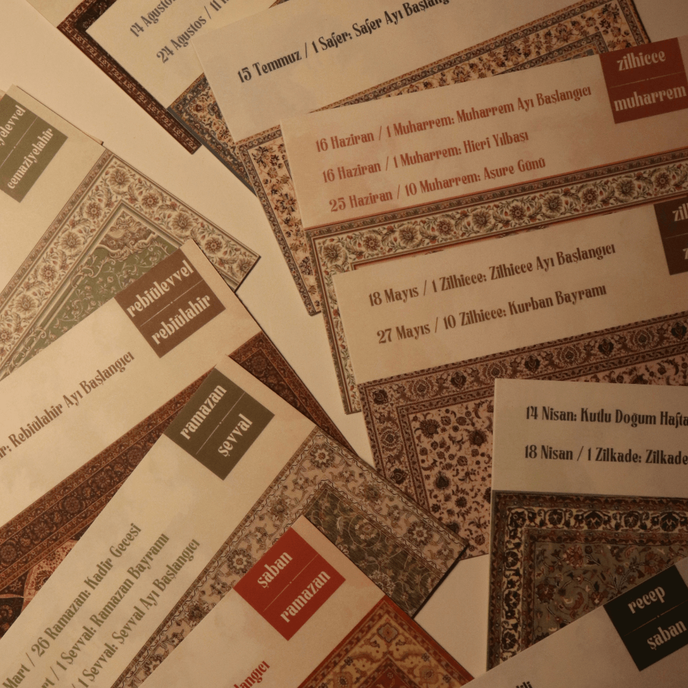 2026 Kolaj- Etnik Desen Takvimi (Hicri-Miladi)