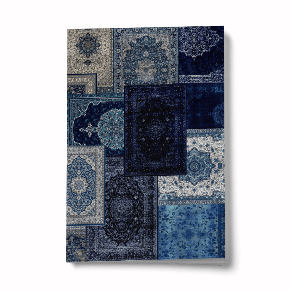 Etnik Kolaj Serisi 1 - Mavi Mini Defter