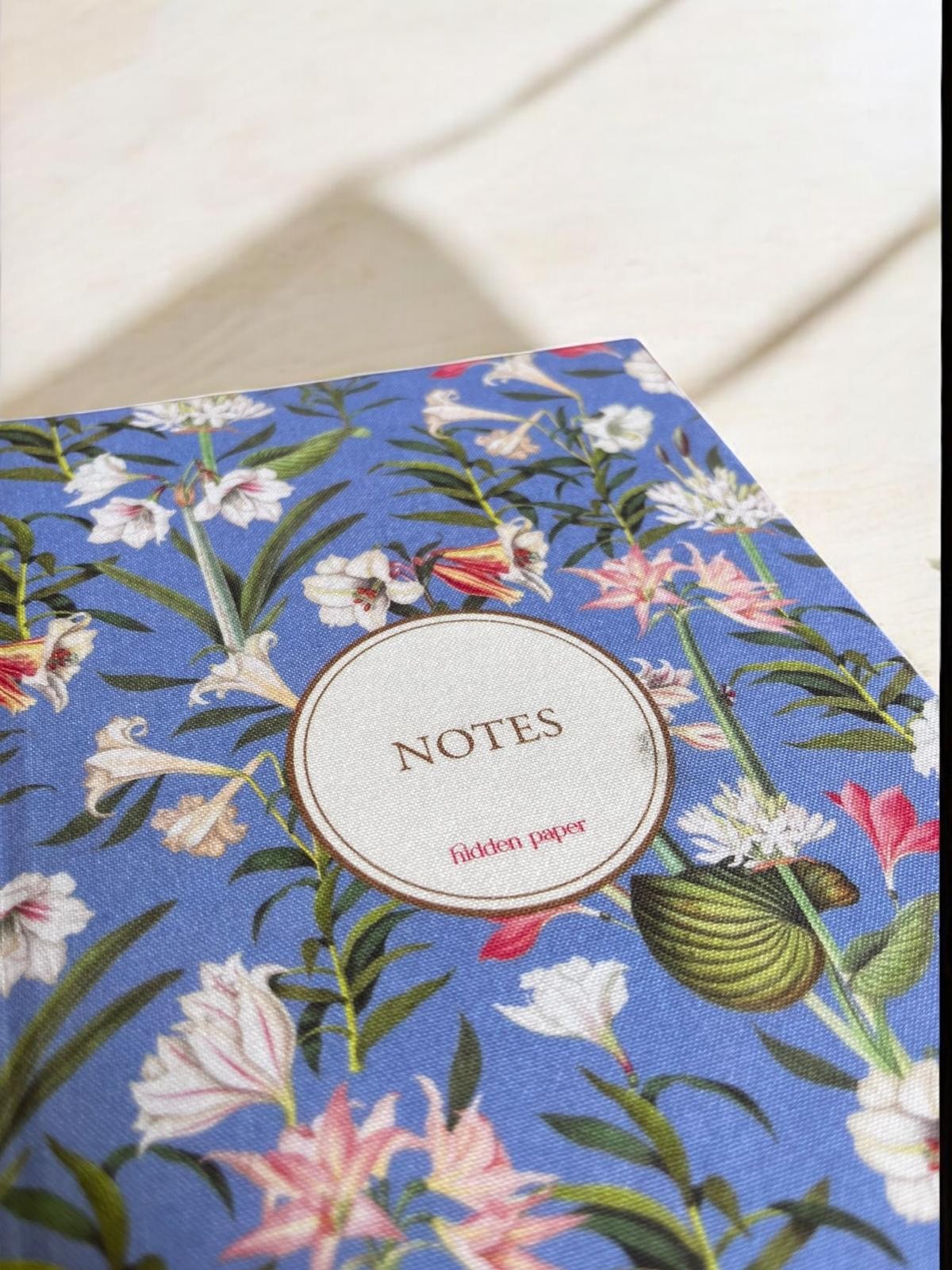 Çiçekli Lavanta Defter (Özel Kumaş Kapak)