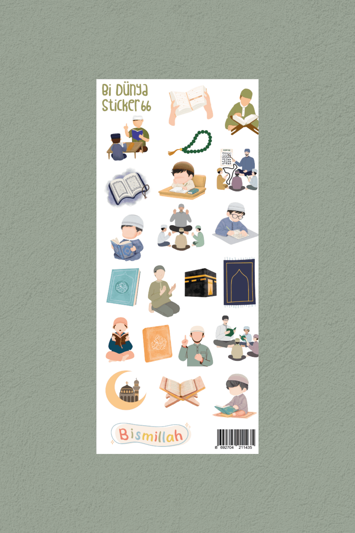 Hafız İslami 2'li Sticker Set