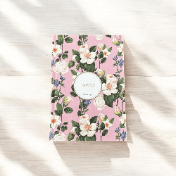 Pembe Zarafet Defter (Özel Kumaş Kapak)