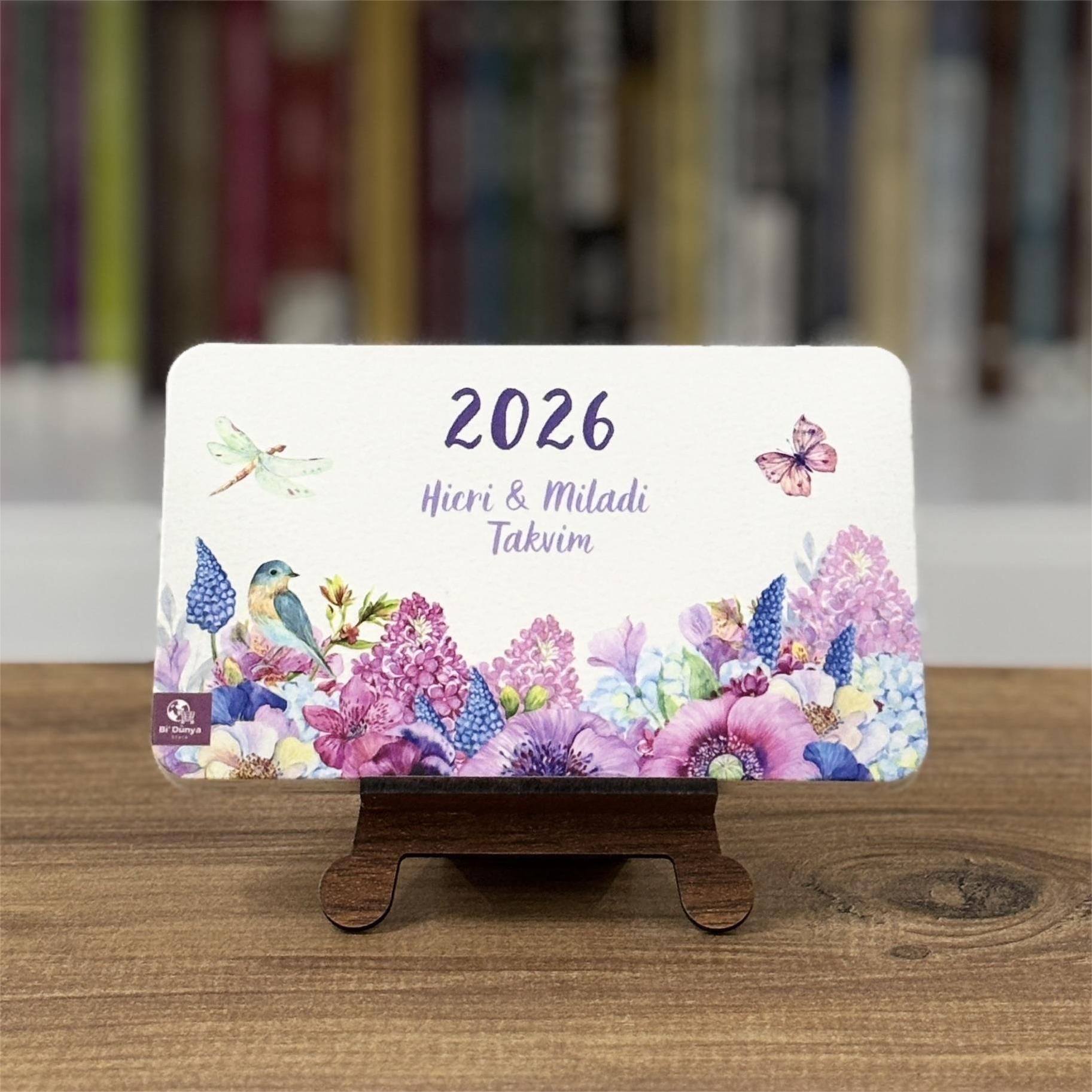 2026 Çiçekli İslami Takvim (Hicri ve Miladi)