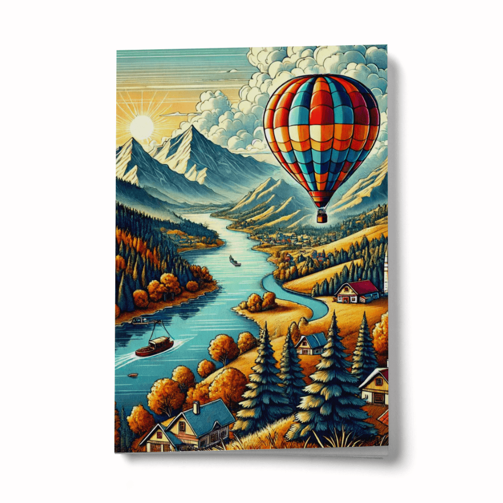Balonla Dünya Turu Mini Defter