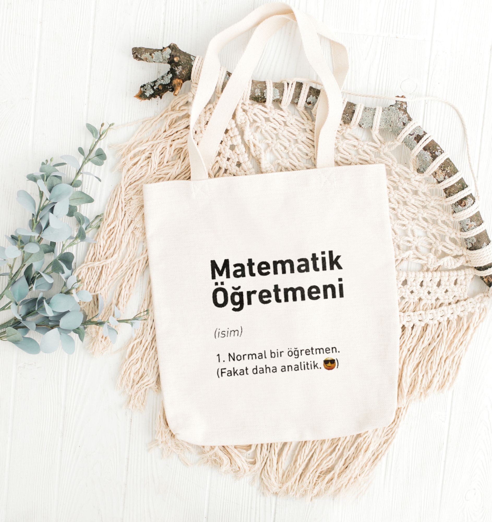 Matematik Öğretmeni Bez Çanta