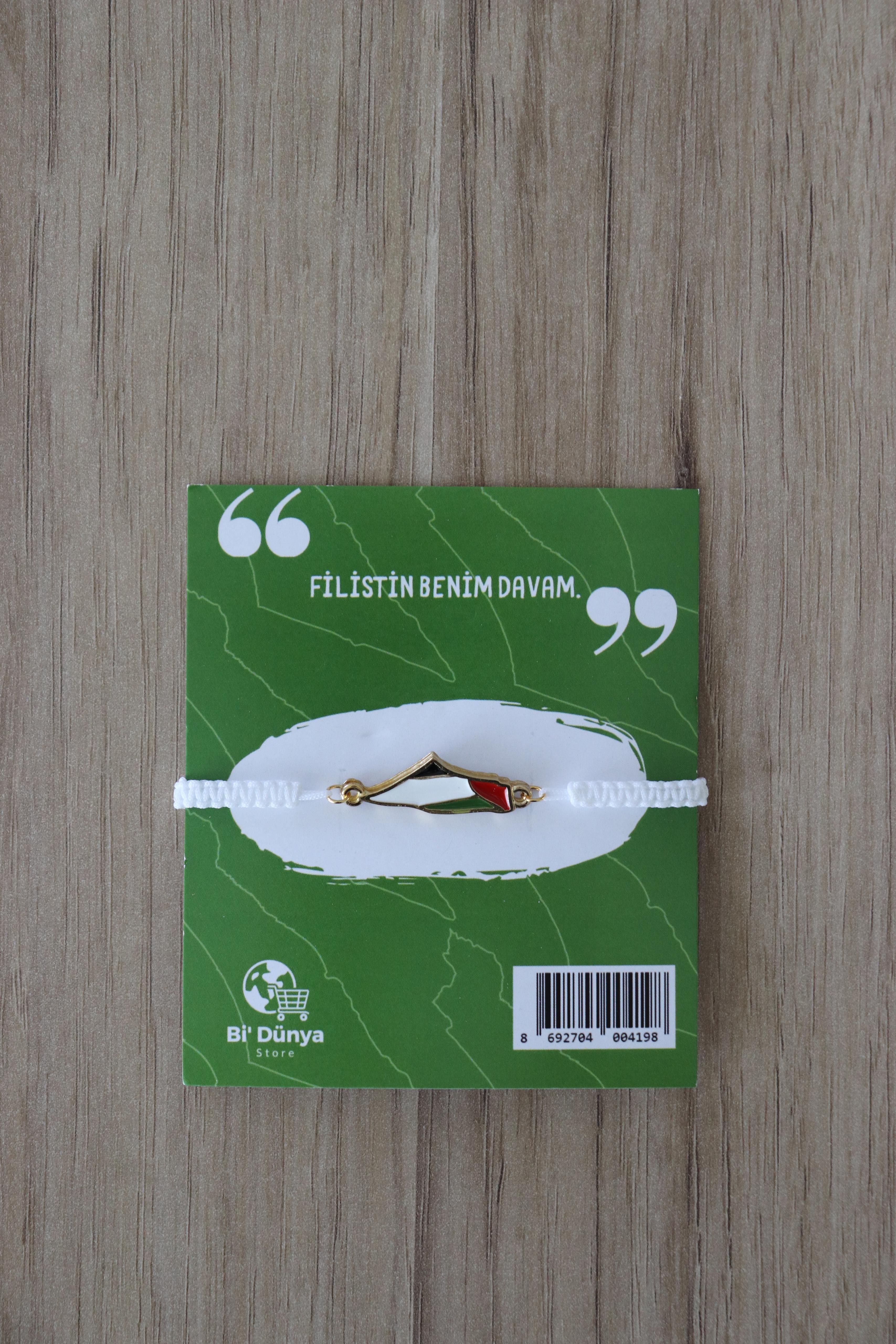 Filistin Benim Davam Bileklik - Beyaz