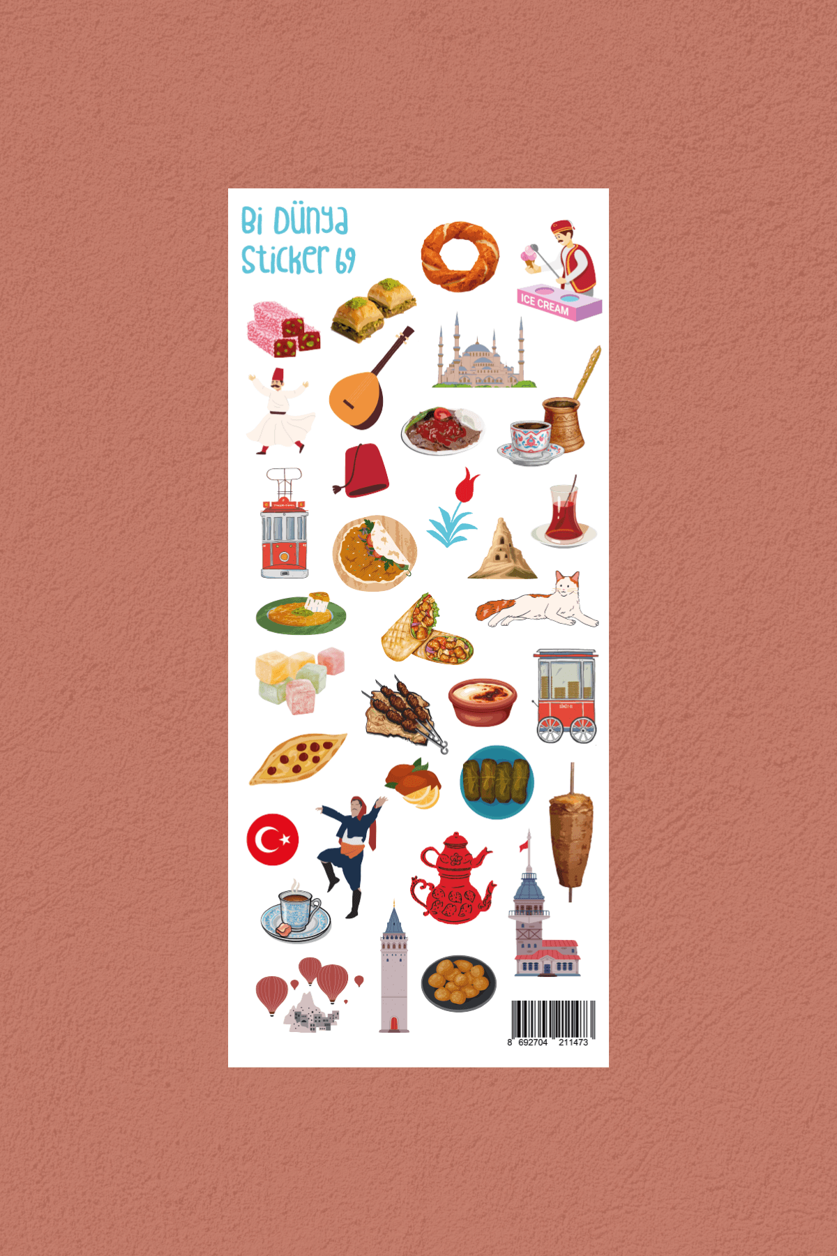 İstanbul 3\'lü Sticker Set