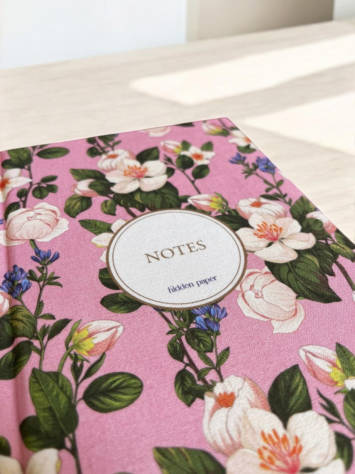Pembe Zarafet Defter (Özel Kumaş Kapak)