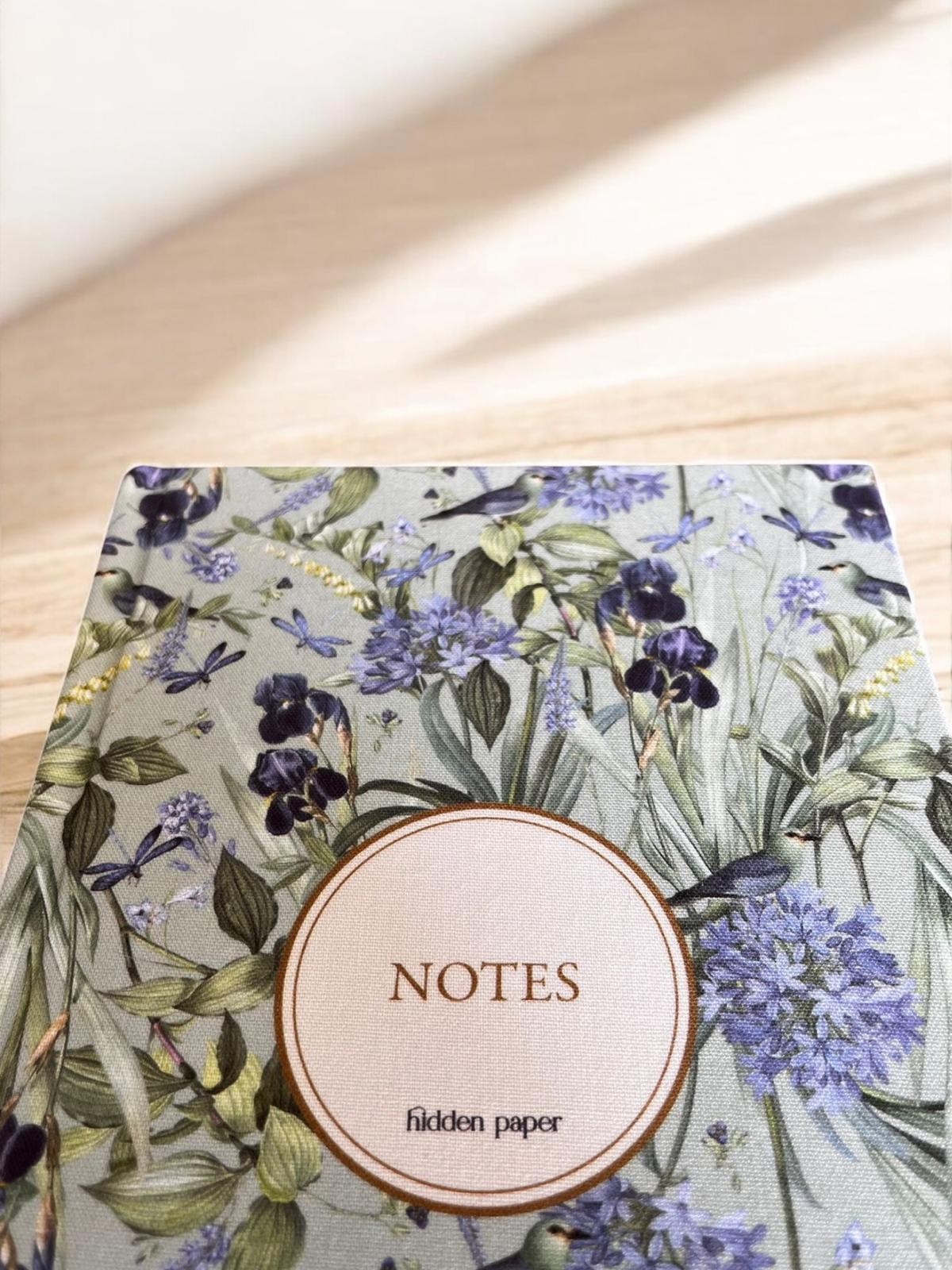 Lavanta Kuşu Defter (Özel Kumaş Kapak)