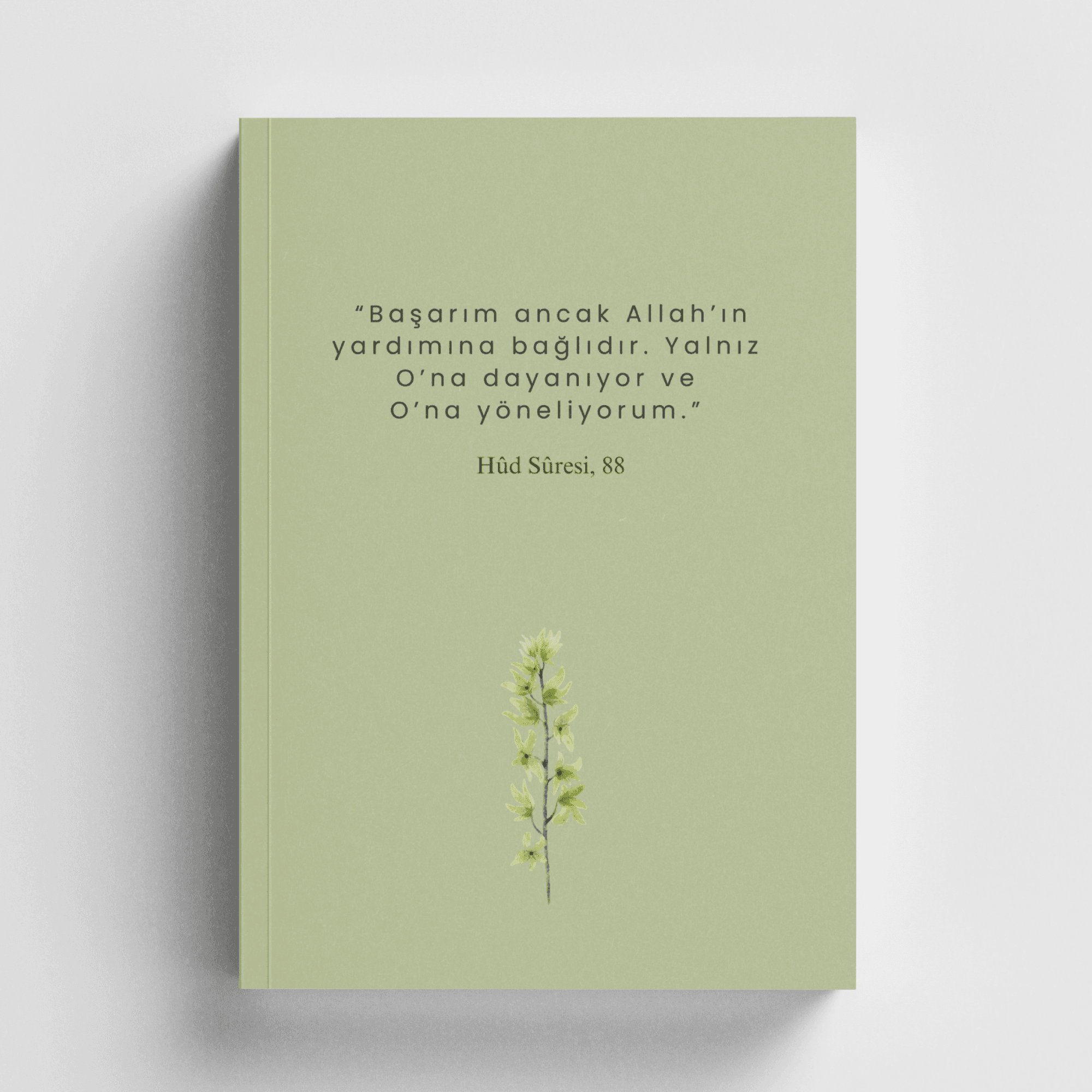 Başarım Allah'ın Yardımına Bağlıdır İslami Defter (Ayet-Hadisli)