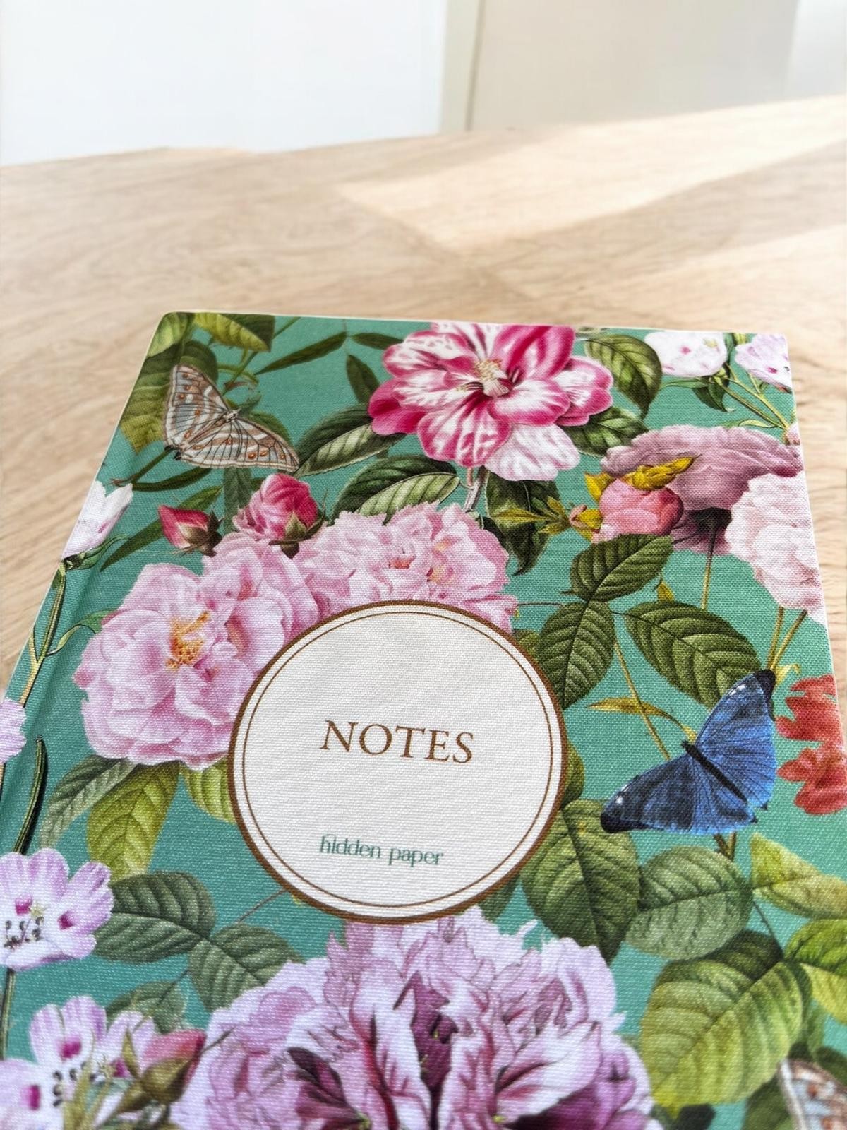 Kelebekli Bahar Defter (Özel Kumaş Kapak)