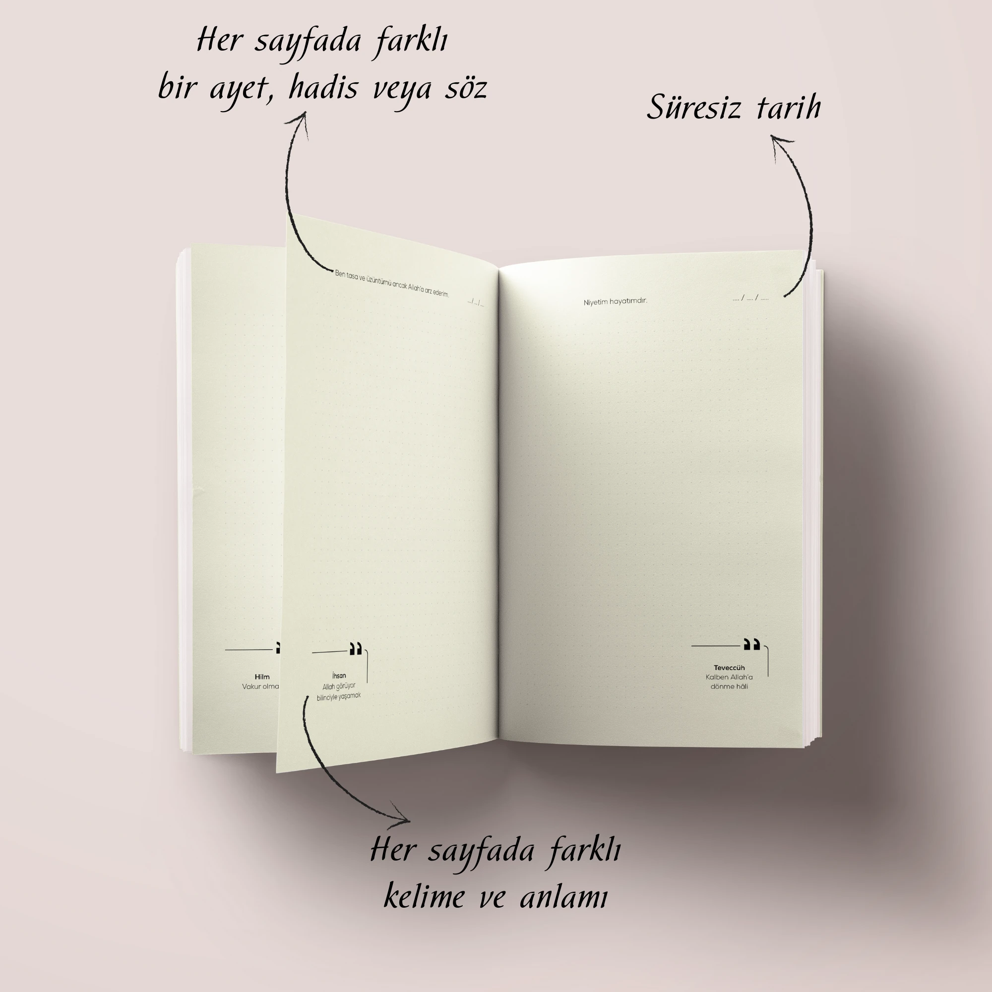 Şükür Nimeti Ziyadeleştirir İslami Defter (Ayet-Hadisli)