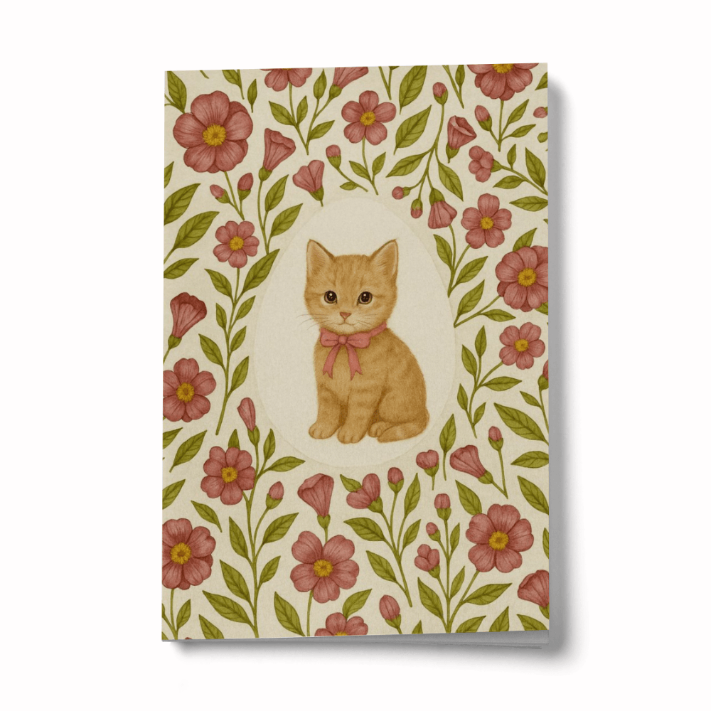 Çiçekli Pati Mini Defter