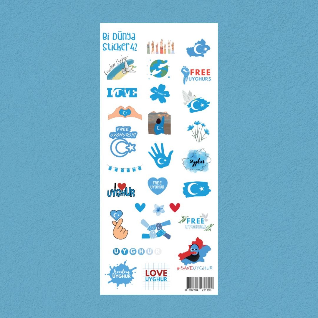 M42 – Doğu Türkistan Temalı Sticker Seti