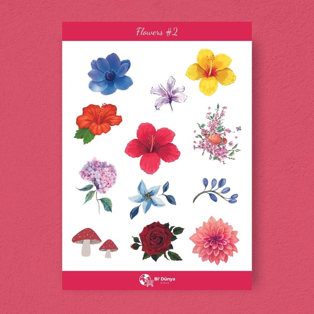 Flowers Sticker Seti - 2