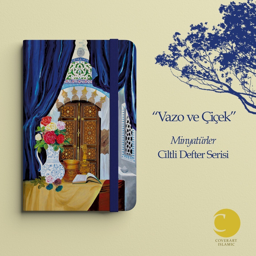 Vazo ve Çiçek Ciltli Defter