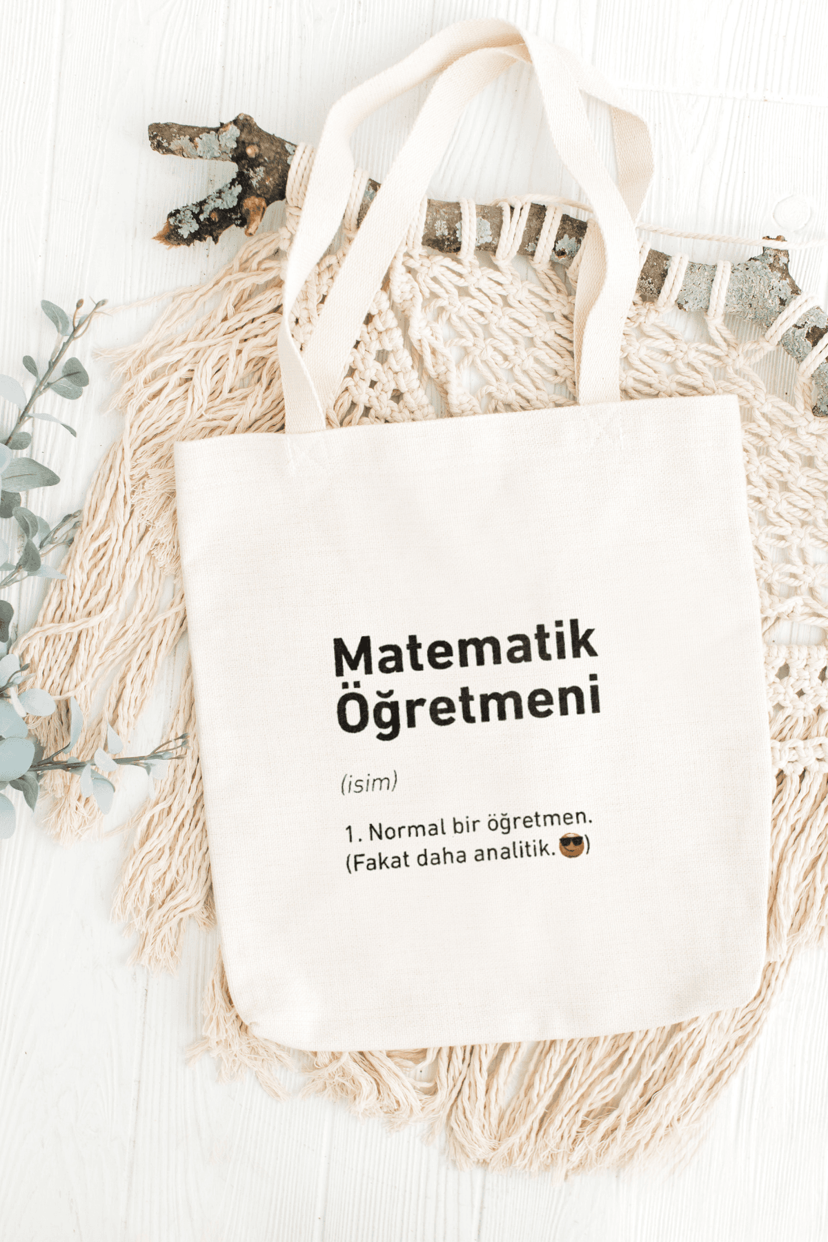 Matematik Öğretmeni Bez Çanta