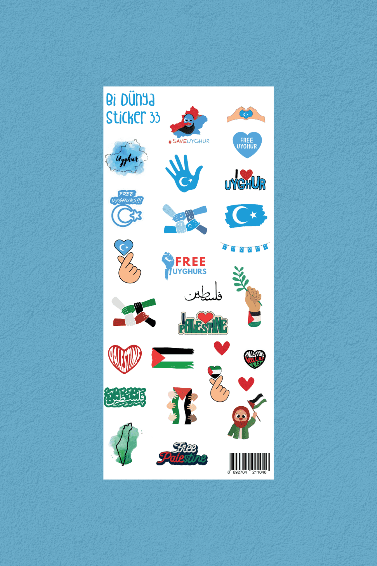 Ümmet Coğrafyası 2'li Sticker Set