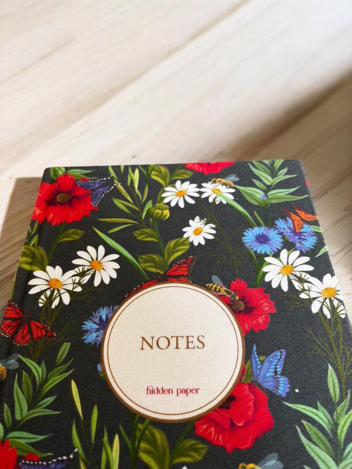Gece Bahçesi Defter (Özel Kumaş Kapak)