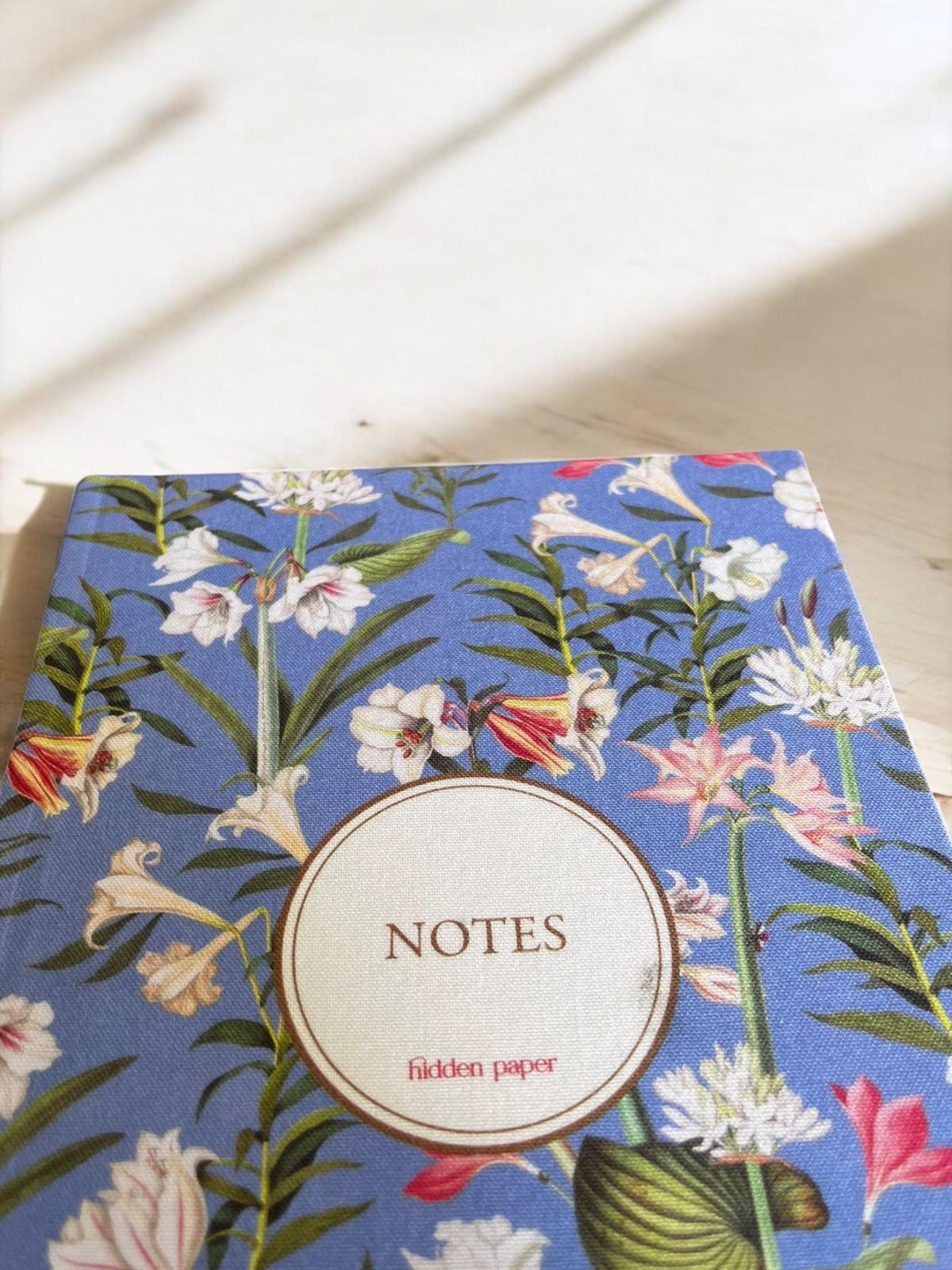 Çiçekli Lavanta Defter (Özel Kumaş Kapak)