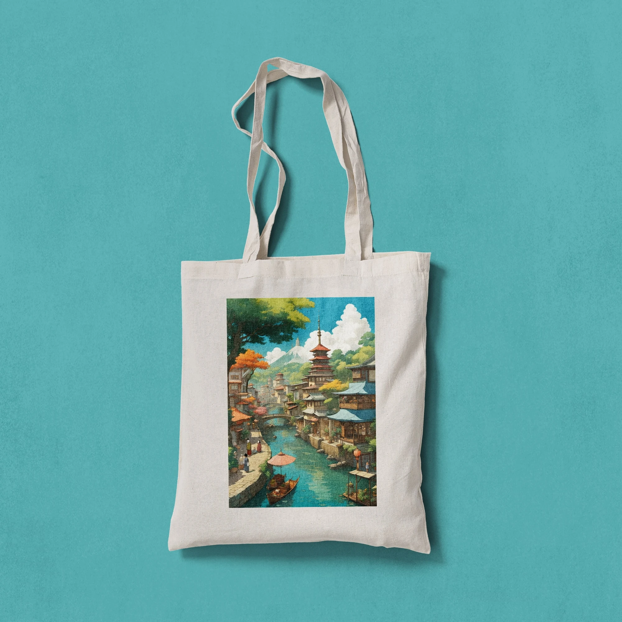 Uzakdoğu Şehri Bez Çanta