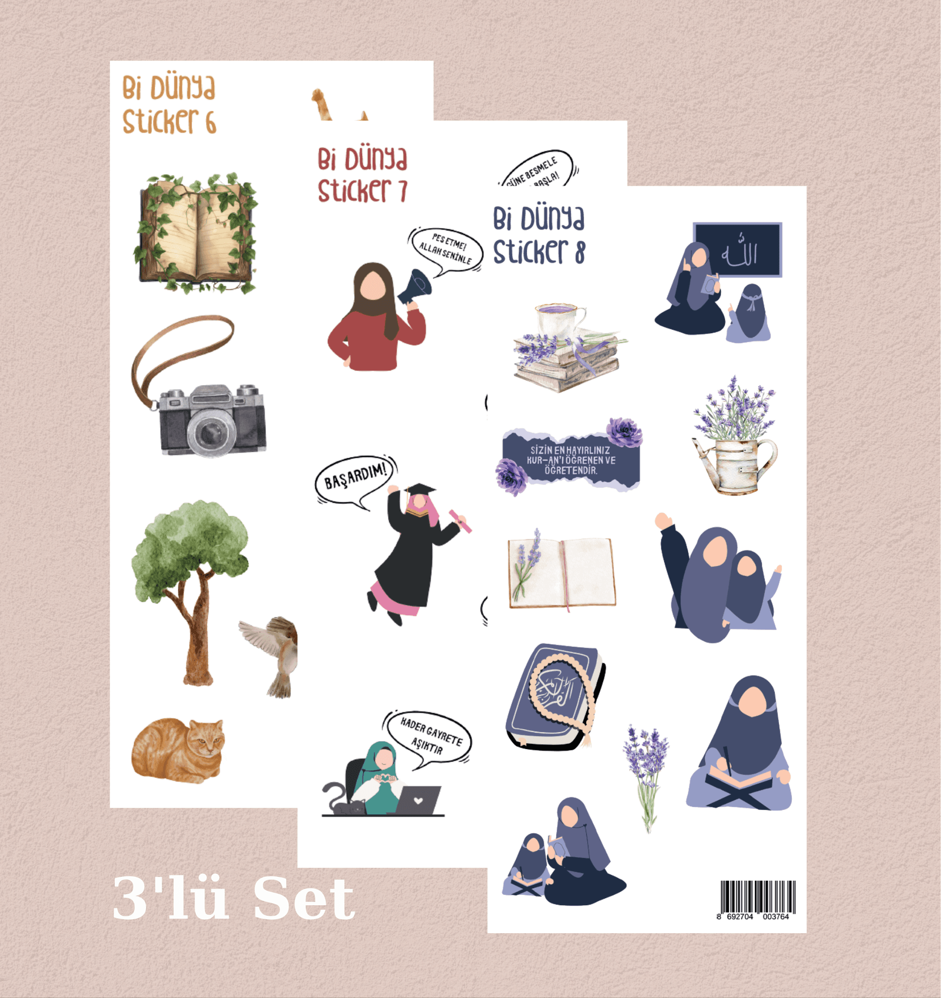 Hayal + Gayret + Tevekkül 3'lü Set M6-M7-M8
