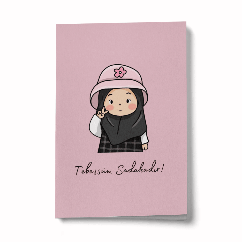 Tebessüm Sadakadır Başörtülü Kız Mini Defter