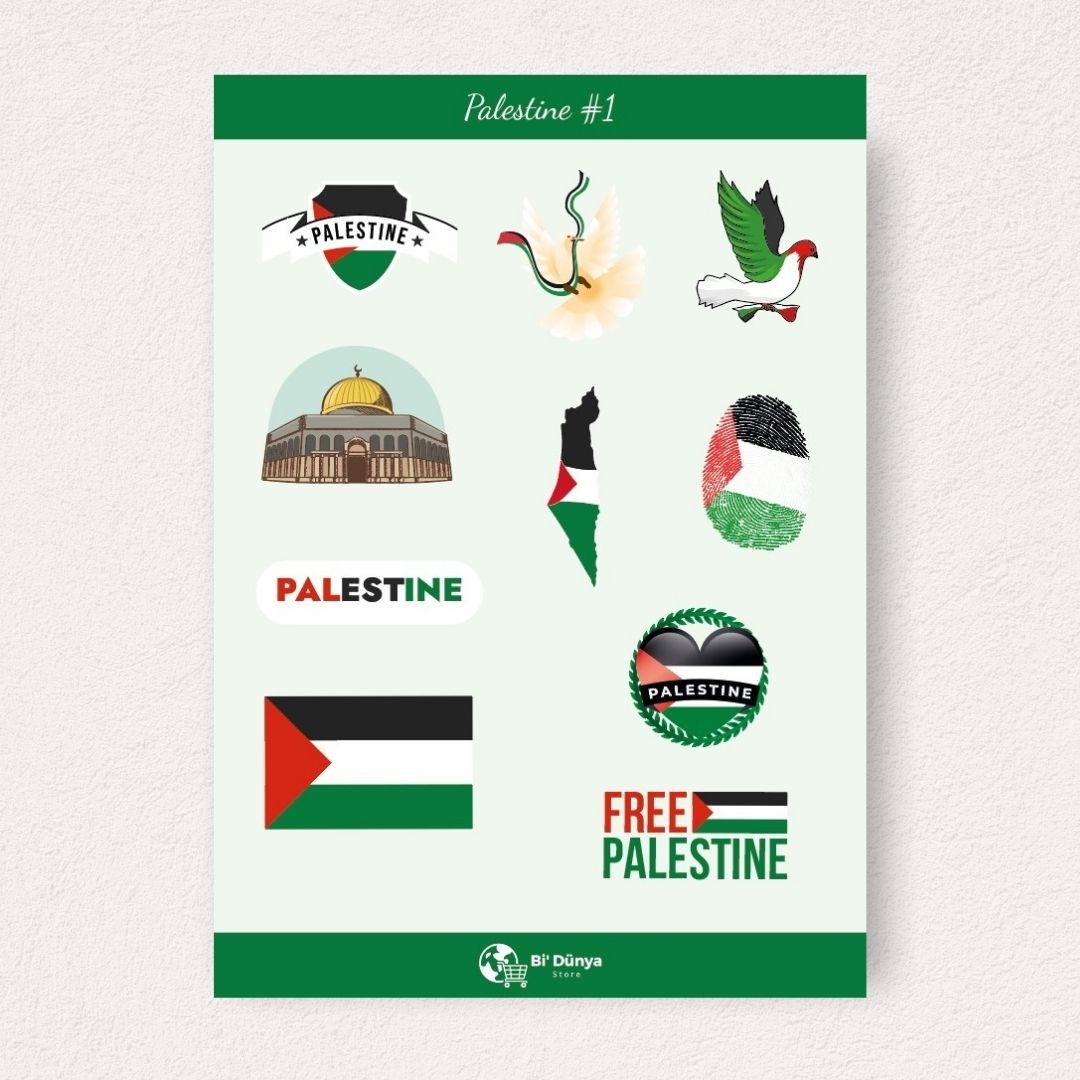 Filistin Temalı Sticker Seti - 1