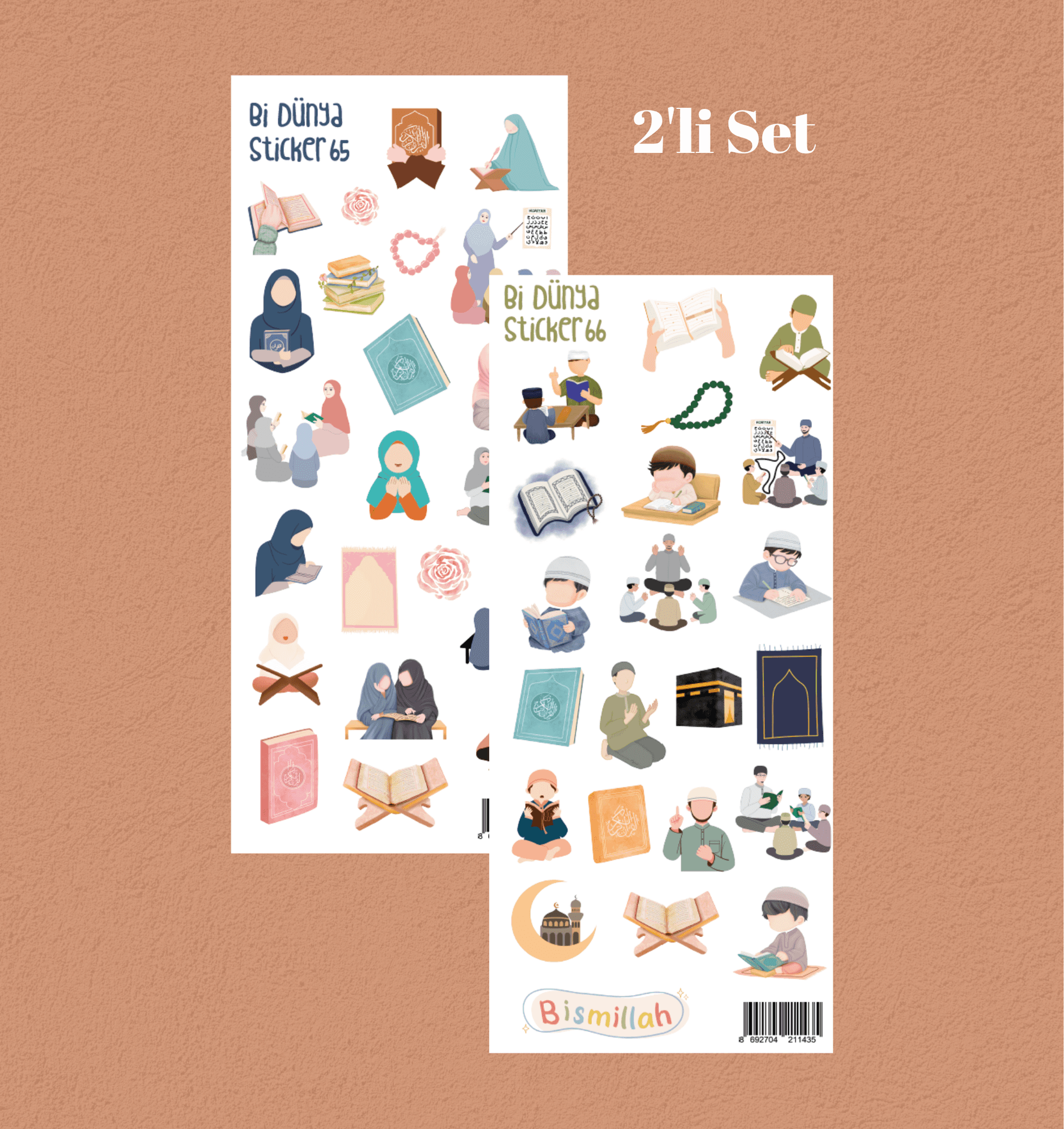 Hafız İslami 2'li Sticker Set