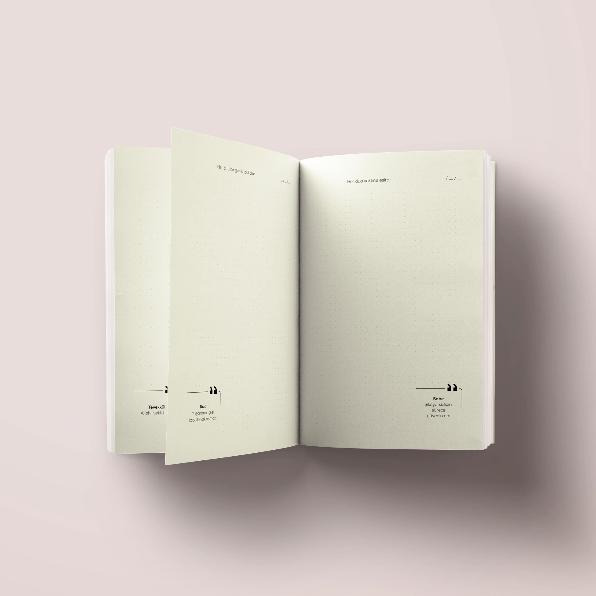 Kalpler Ancak O'nu Anmakla Huzur Bulur İslami Defter (Ayet-Hadisli)