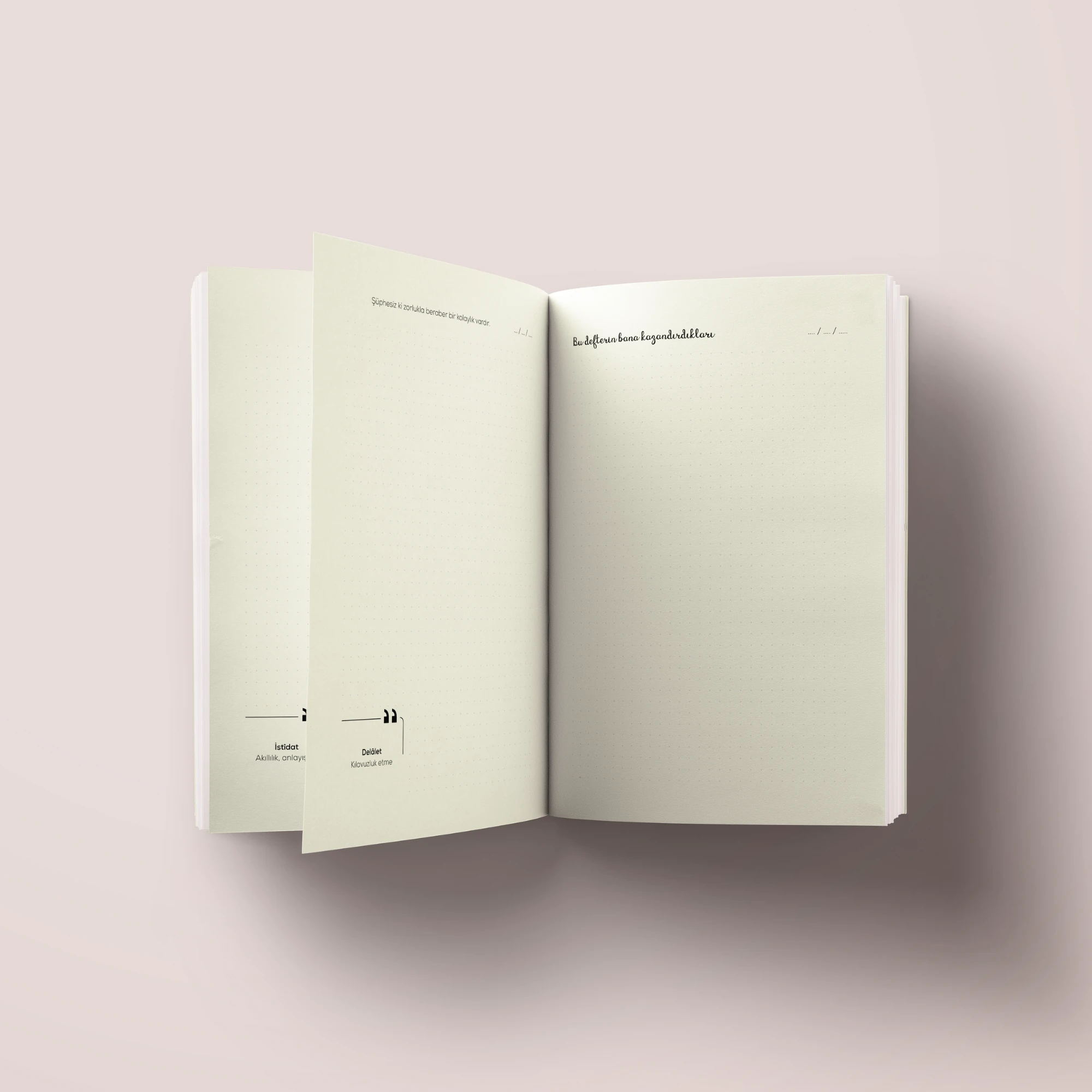 Dost İstersen Allah Yeter İslami Defter (Ayet-Hadisli)