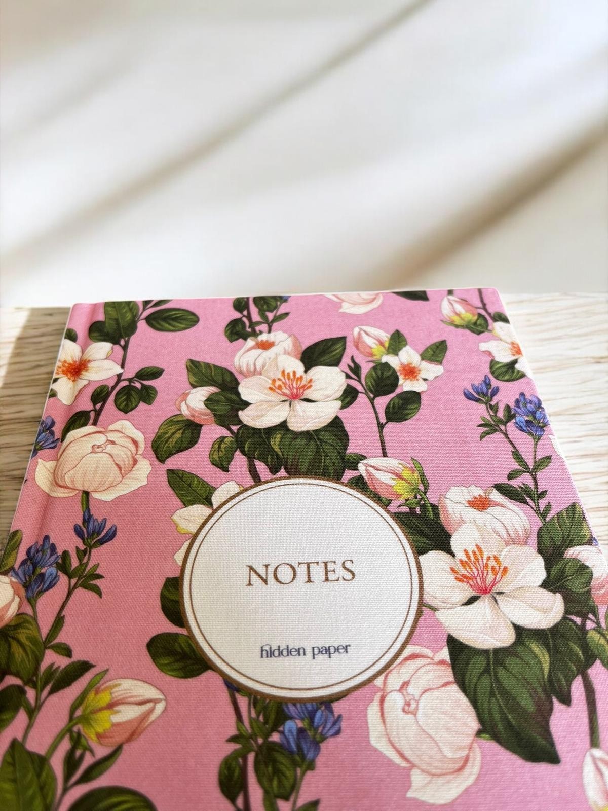 Pembe Zarafet Defter (Özel Kumaş Kapak)