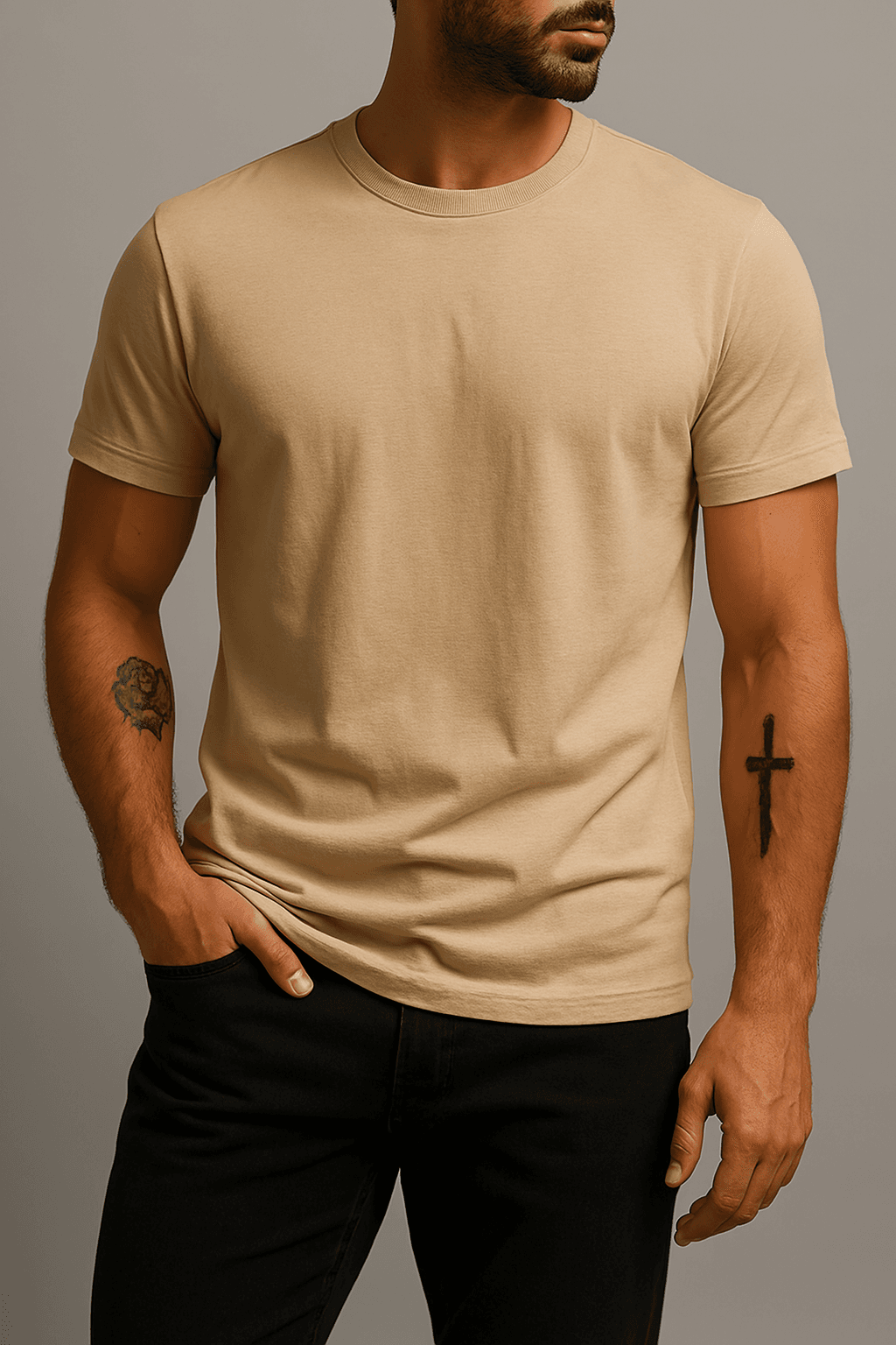 DV Basic T-Shirt - Bej