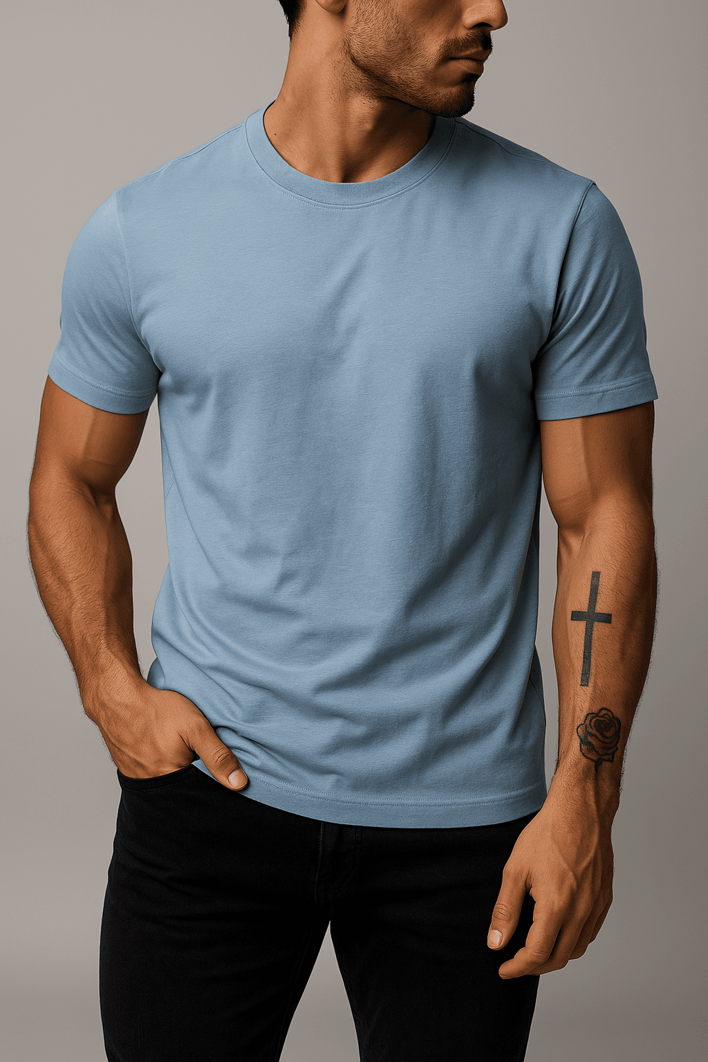 DV Basic T-Shirt - Buz Mavisi