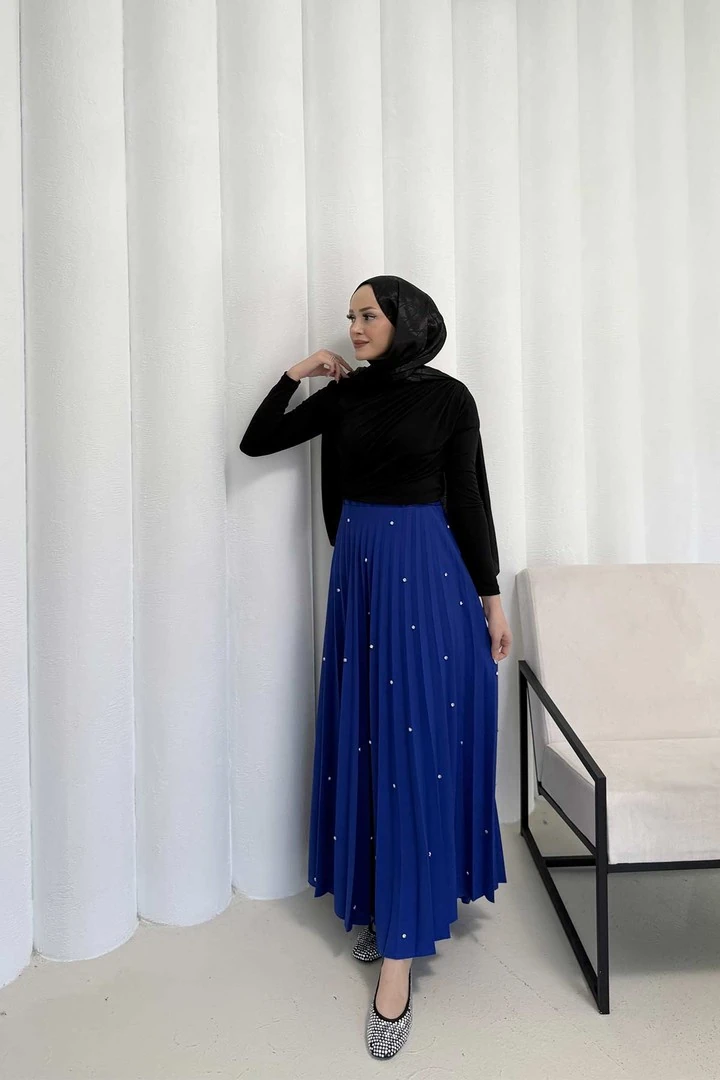 Taşlı Pilise Etek 32-3541