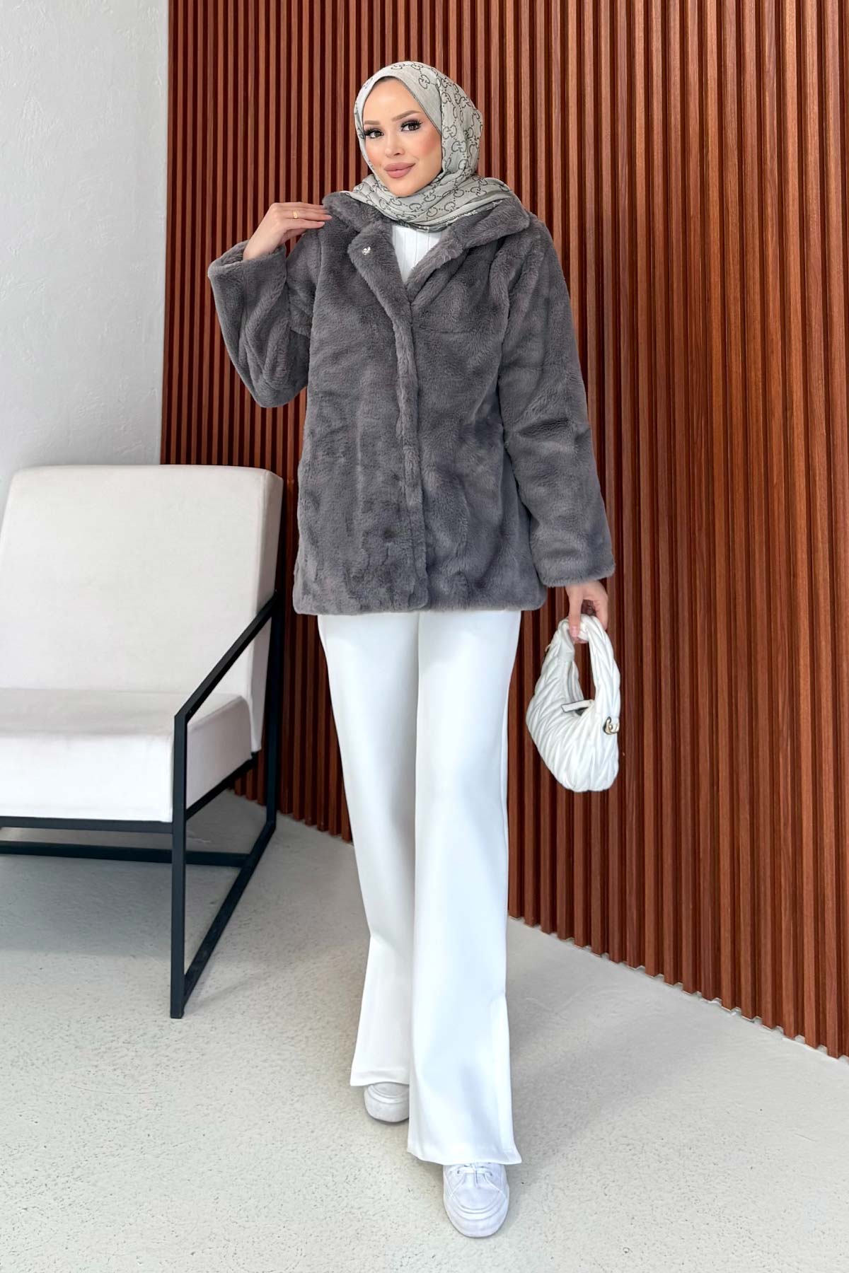 Suni Kürk Mont 32-2226-1