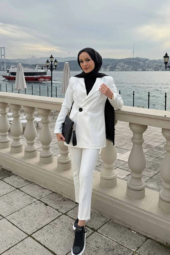 Astarlı Krep Ceket 32-2301